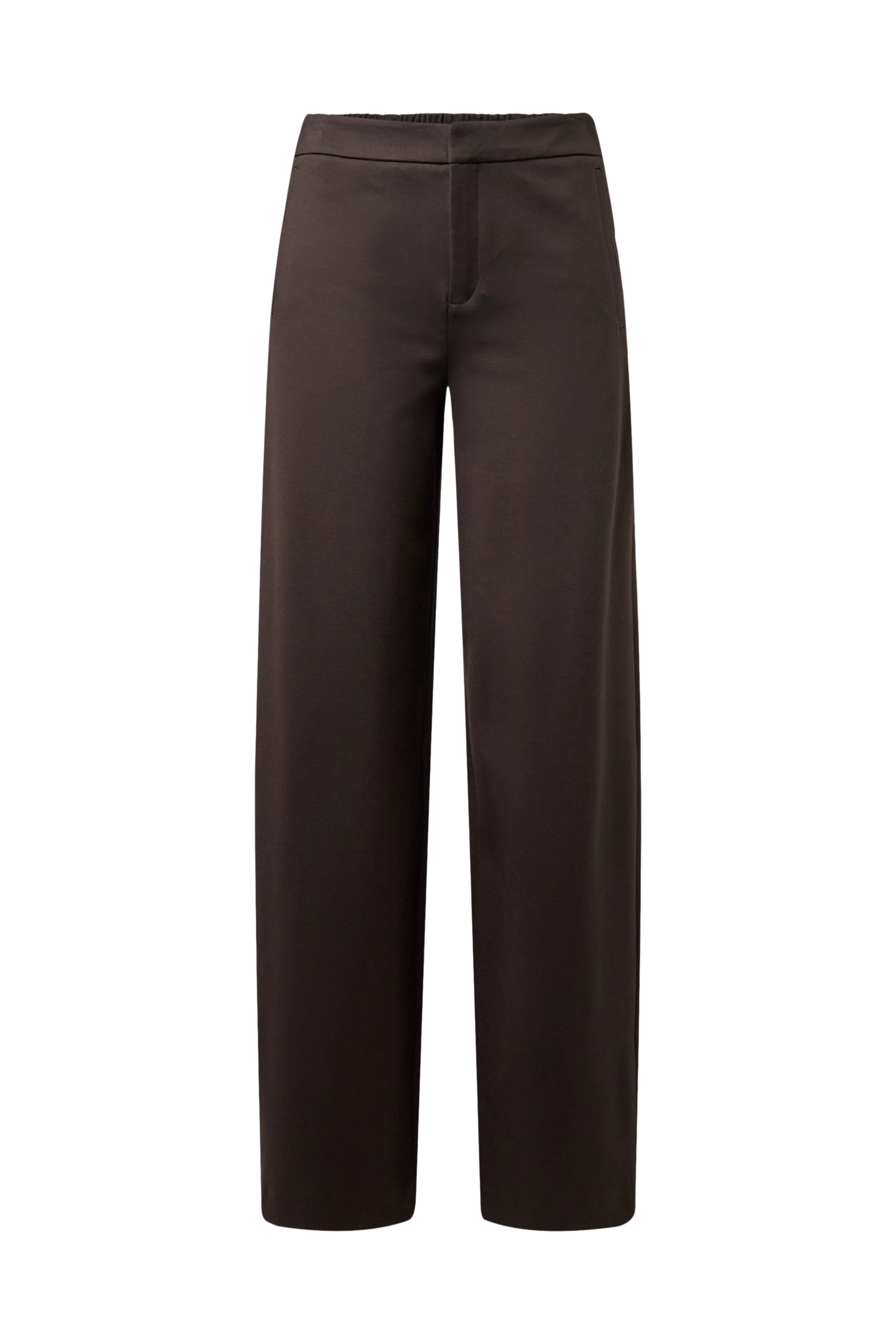 FAE_0 - Trousers with barrel legs in a viscose blend - women - brown - Freisteller Frontansicht