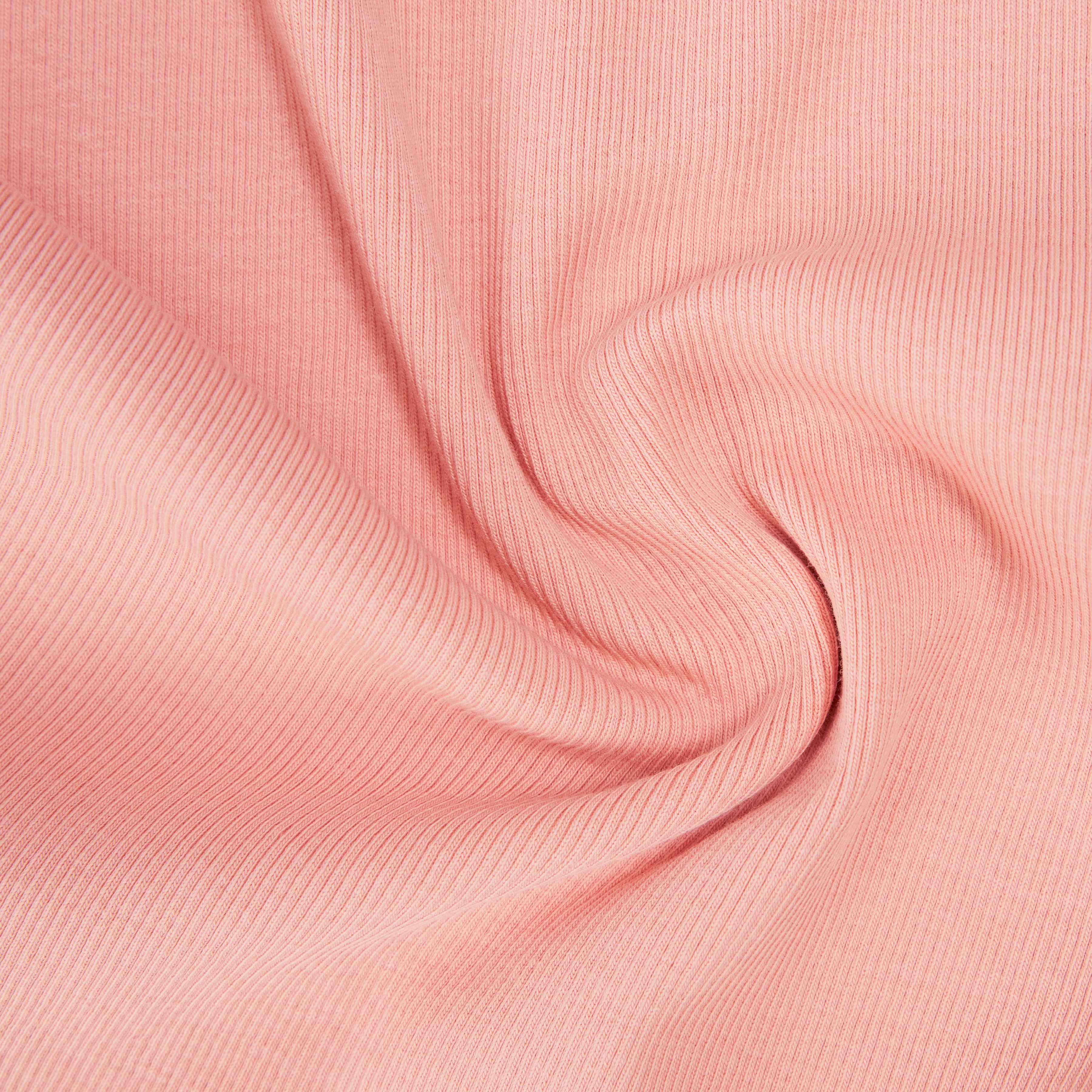 OLINA - Cotton ribbed crew neck tank top - women - orange - Materialbild (B2C)