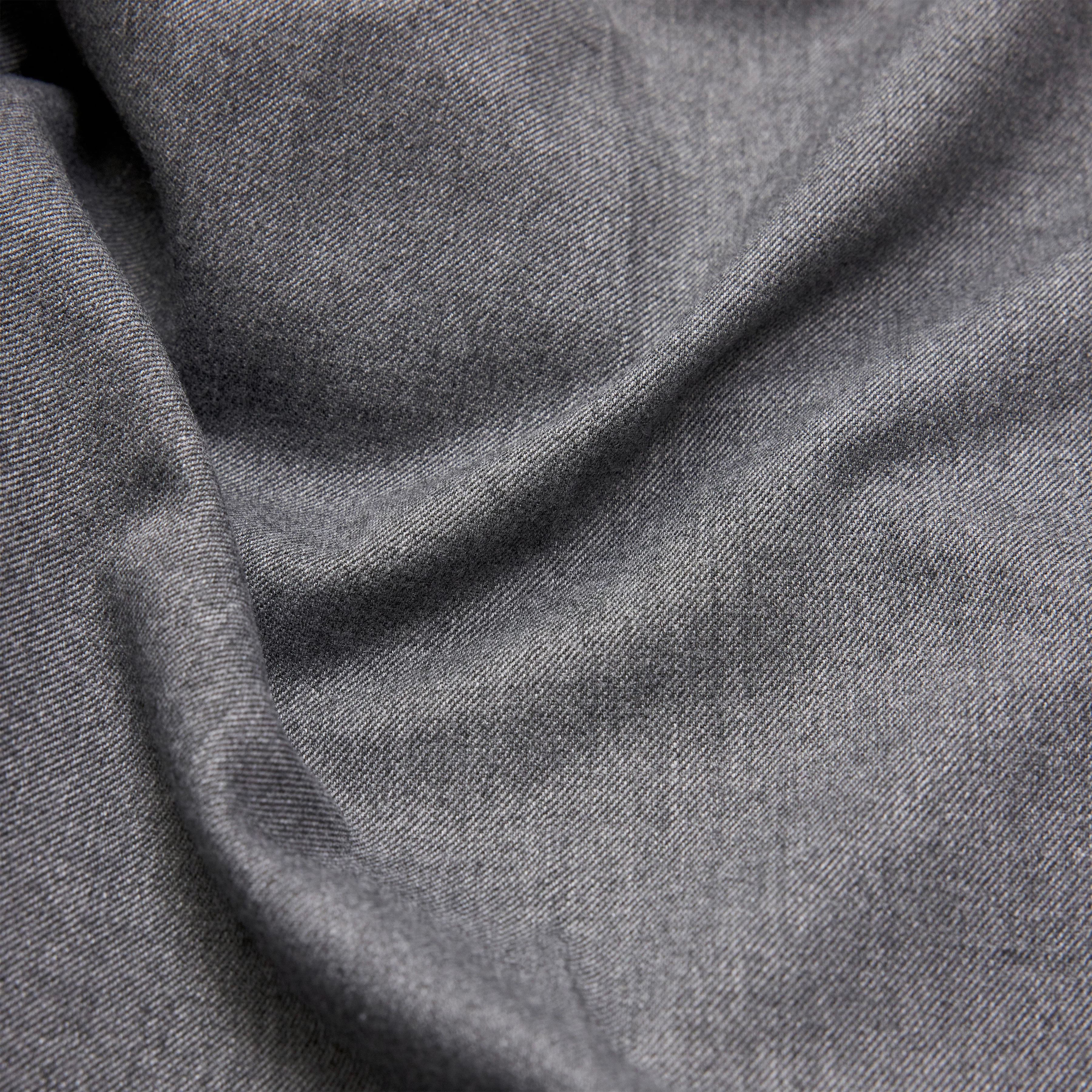 AJEND_RGLR - Konfektionierte Hose in softem Flanell - Herren - grau - Materialbild (B2C)