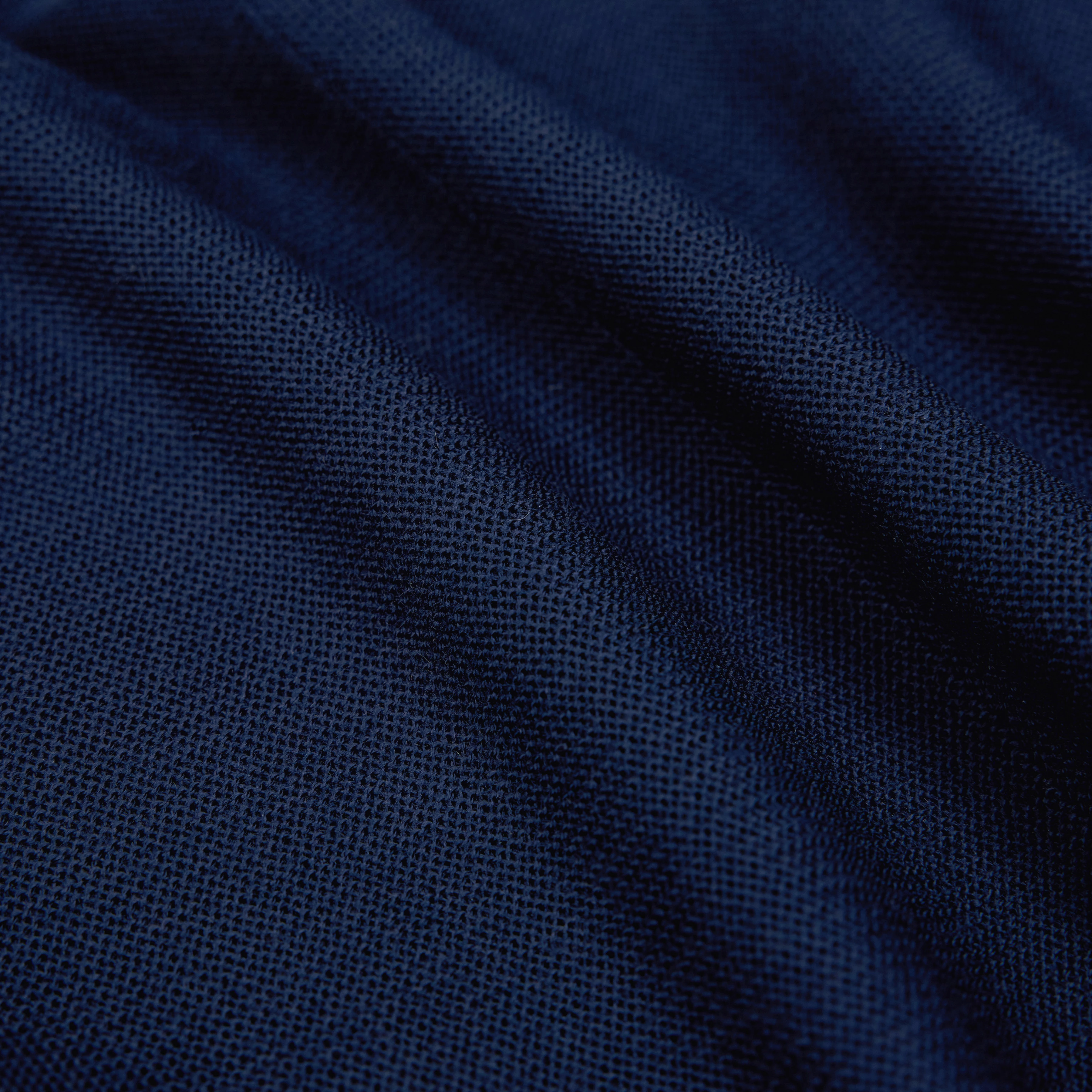 MEAMI - Vekürzter Egg-Shape Pullover in 100% Merinowolle - Damen - blau - Materialbild (B2C)