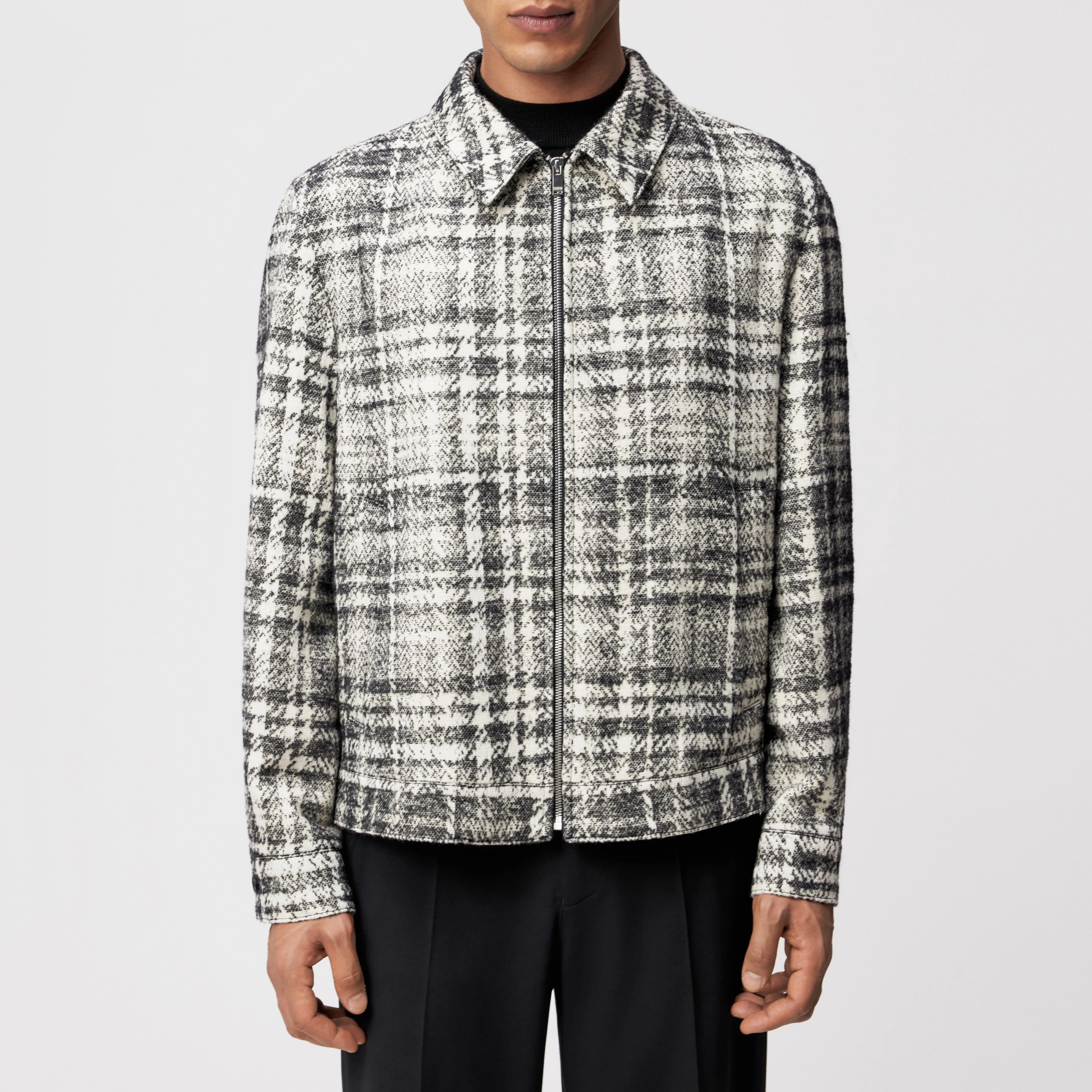 RIKKA_2 - Jacke in Jacquard - Herren - off white - Frontansicht