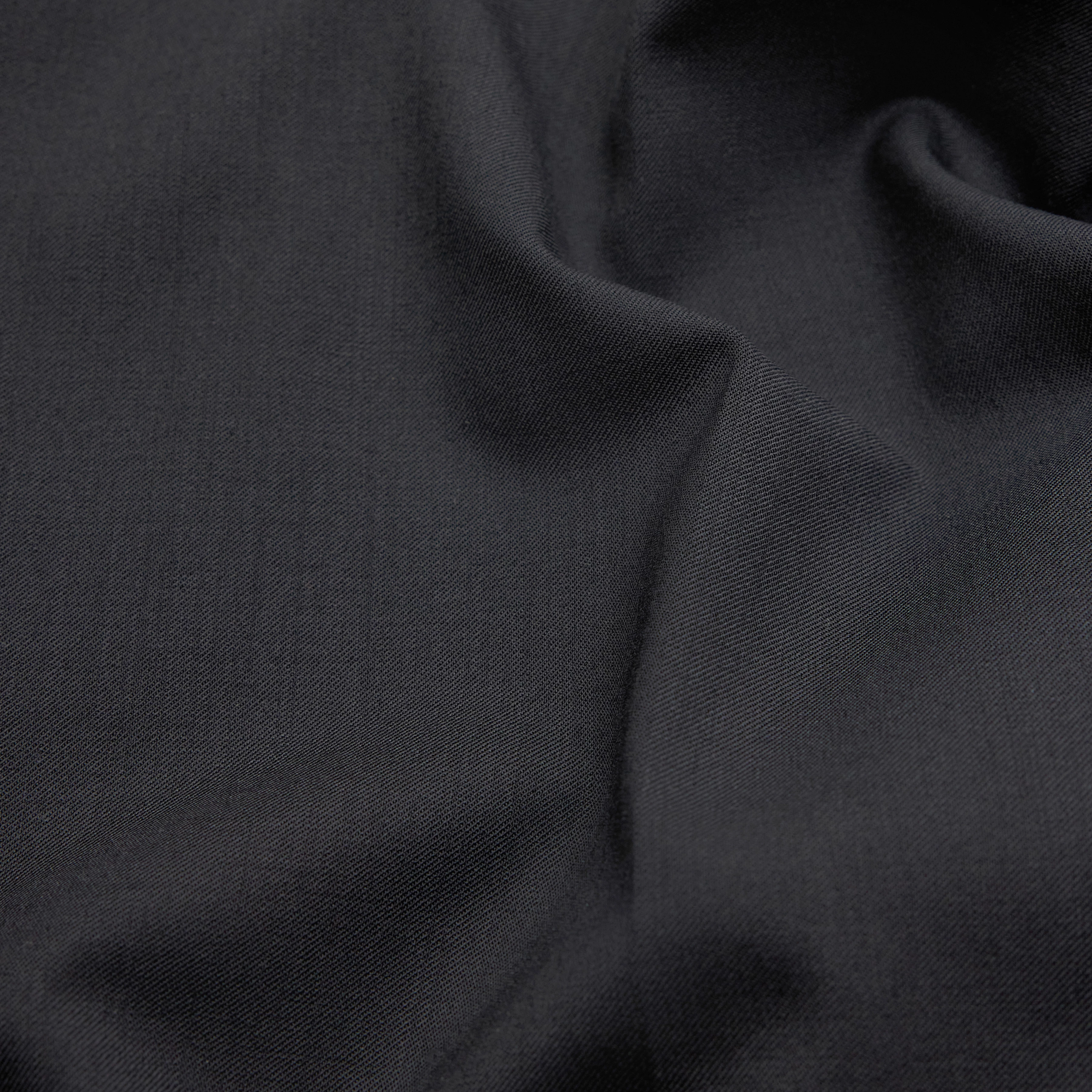 ATLIN_2 - Einknopf-Blazer in Wollserge - Damen - schwarz - Materialbild (B2C)