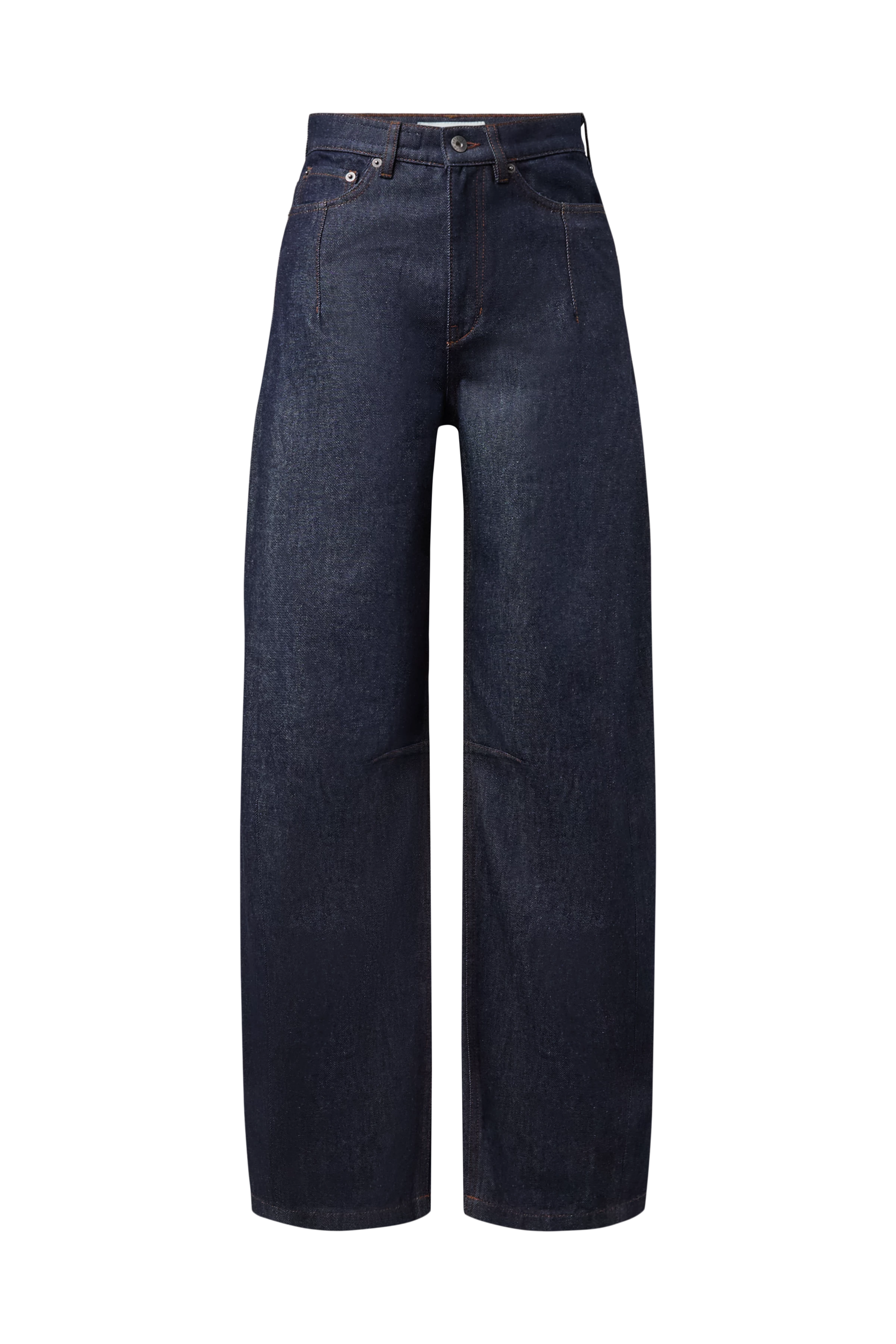 LIABLE - Relaxed Fit buks i blødt denim - women - blå - Freisteller Frontansicht