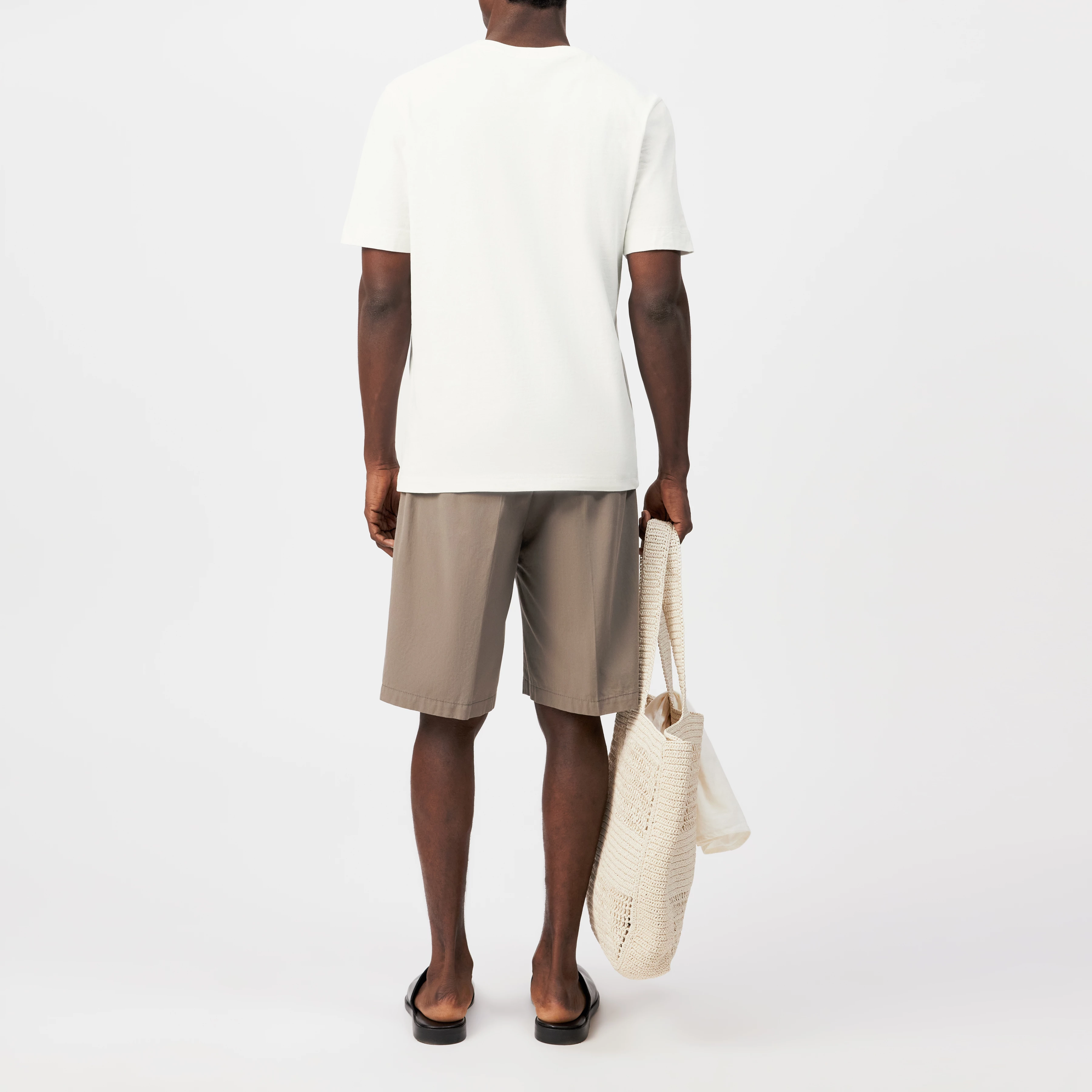 RAPHAEL - T-Shirt in gewaschener Optik - Herren - off white - Rückansicht