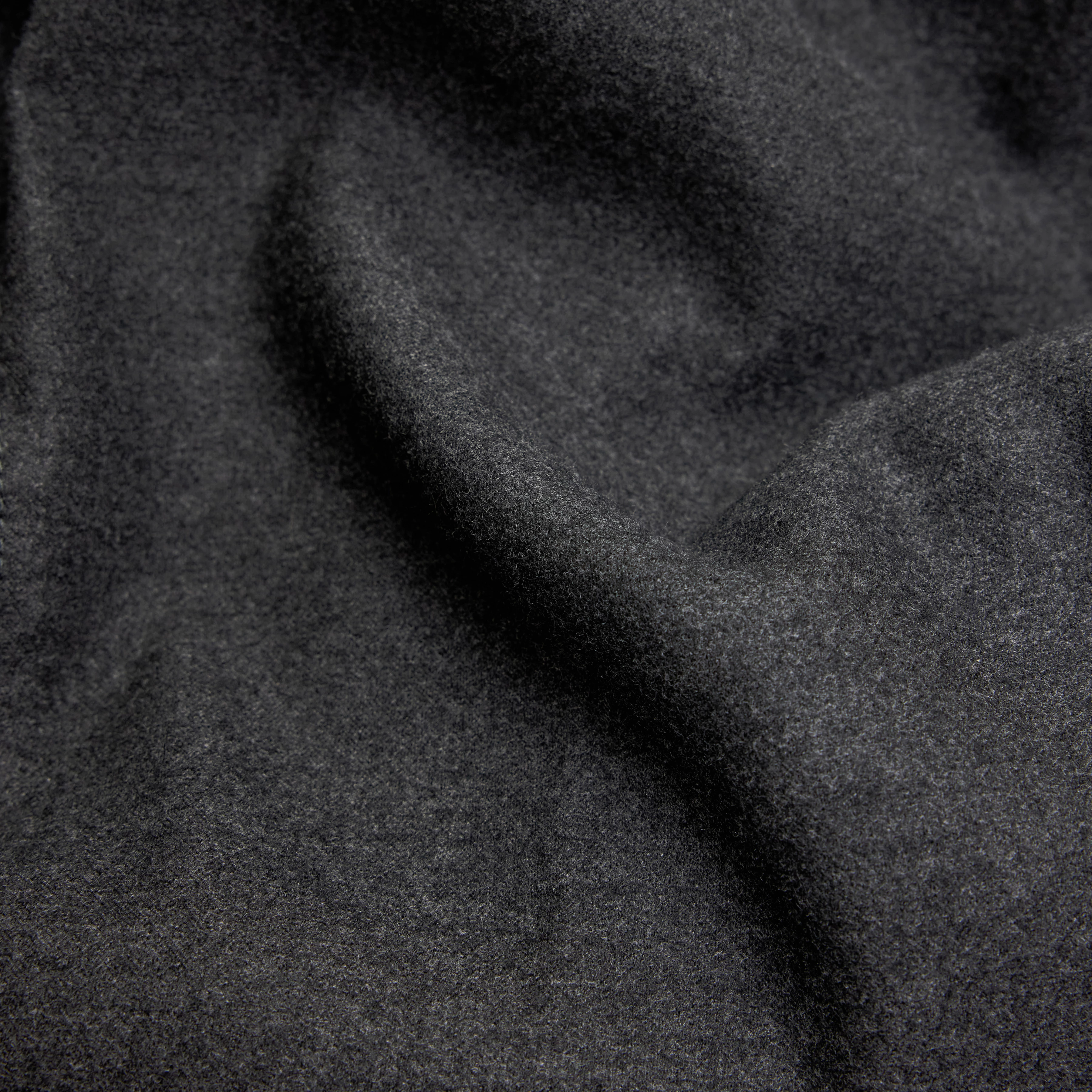 GUNRAY - Relaxed Fit Overshirt in softem Flanell - Herren - grau - Materialbild (B2C)