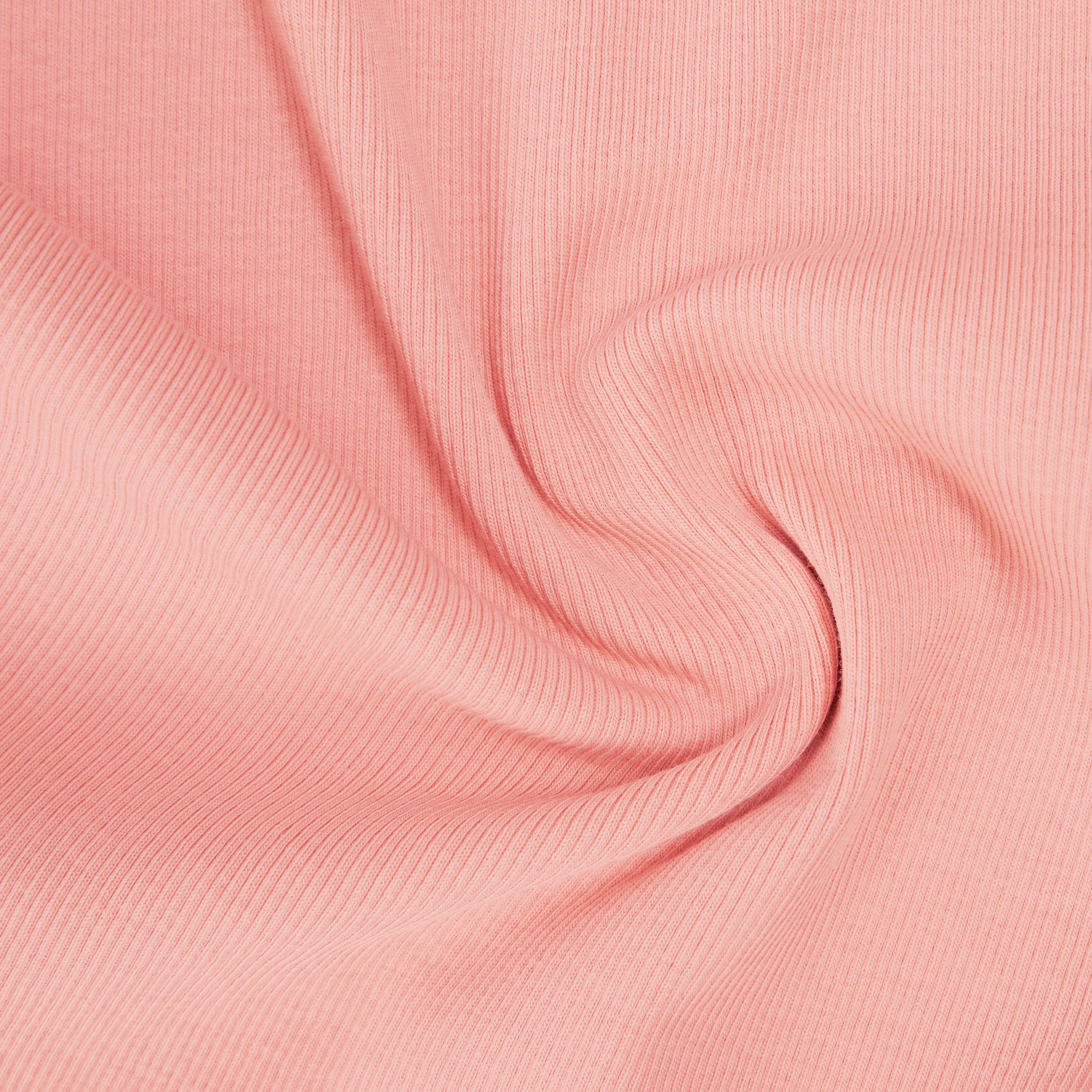 KOALE - Slim-fit T-shirt i bomuldsrib - women - orange - Materialbild (B2C)