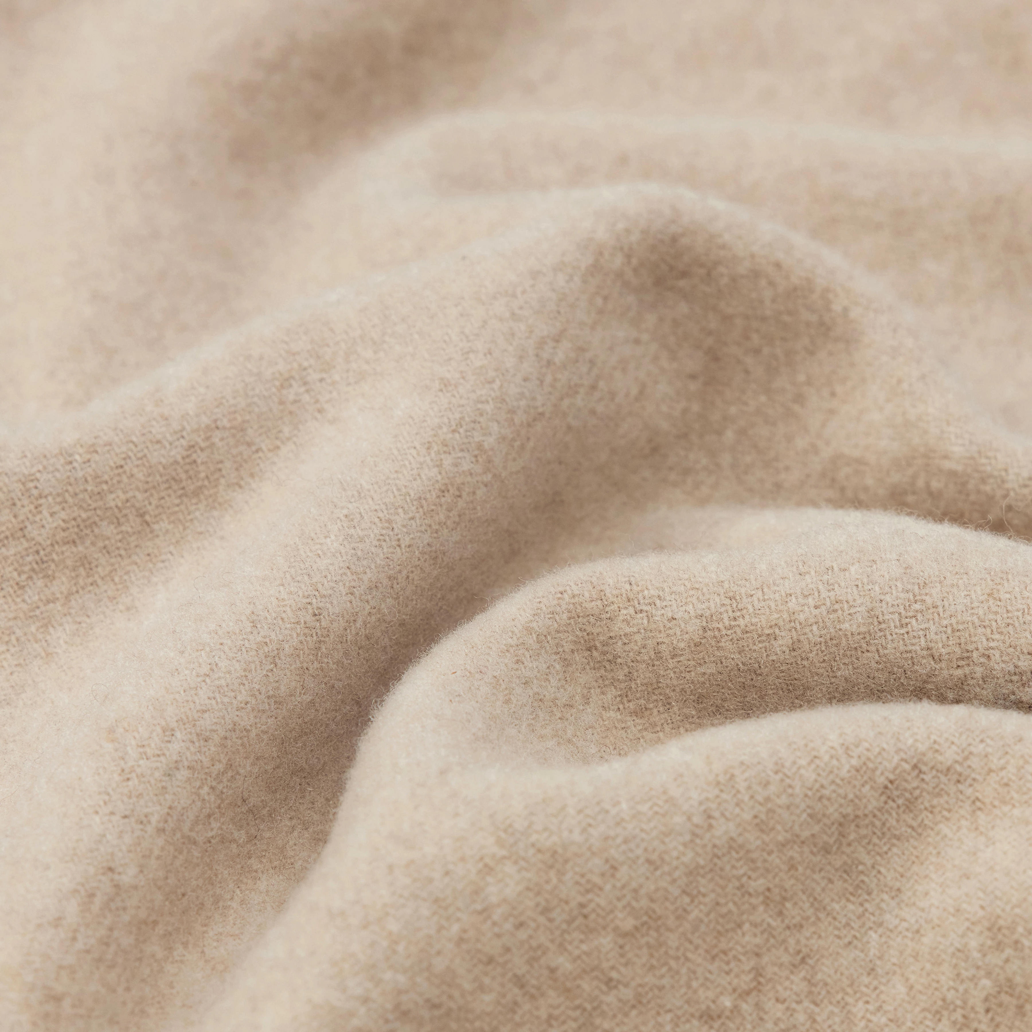 GAZE_4 - Schal in Wolltwill - Unisex - beige - Materialbild (B2C)