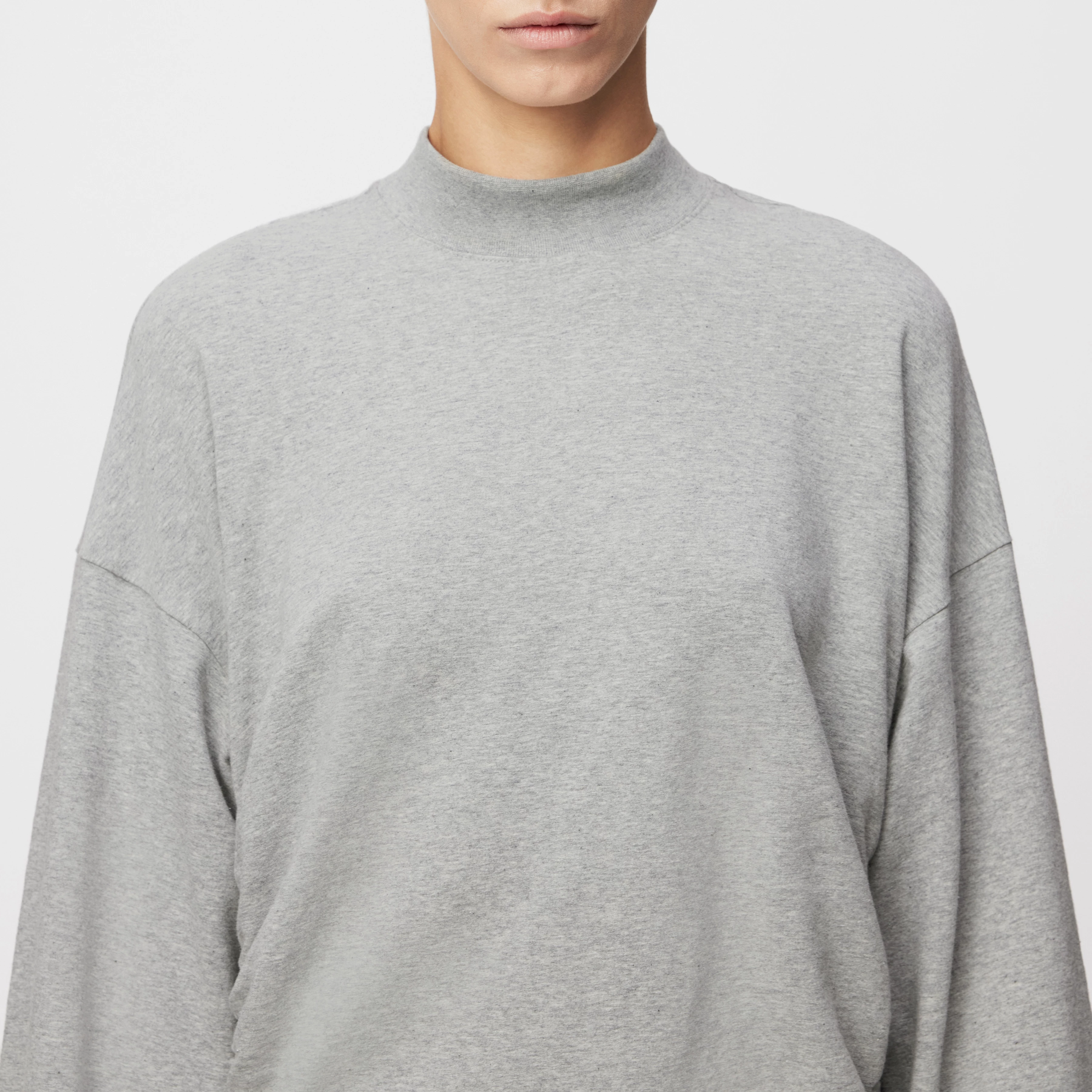 SYANAH_P8 - Sweat-shirt en mélange de coton - women - gris - Detailansicht am Model