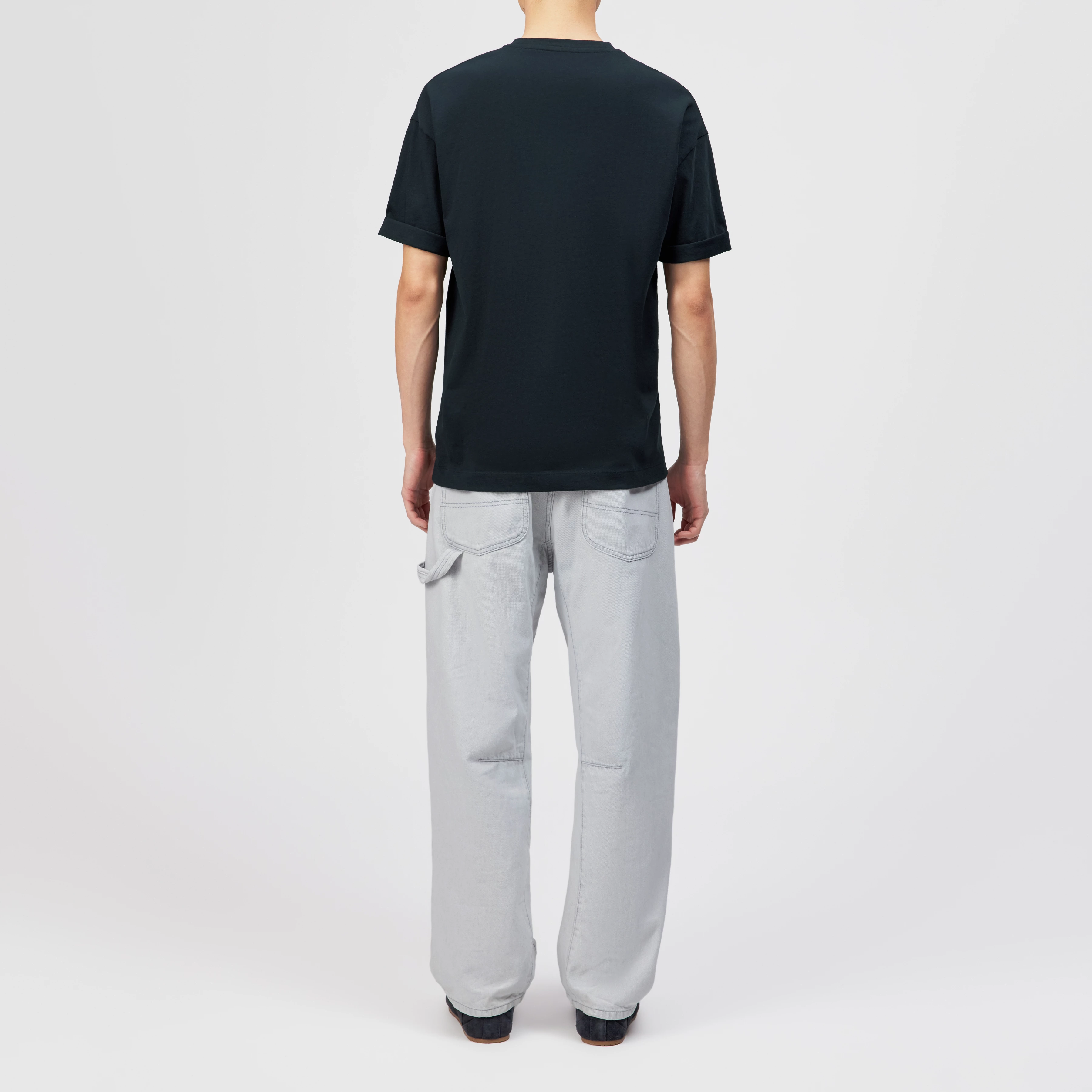 THILO - T-shirt coupe décontractée en pur coton - men - bleu - Rückansicht