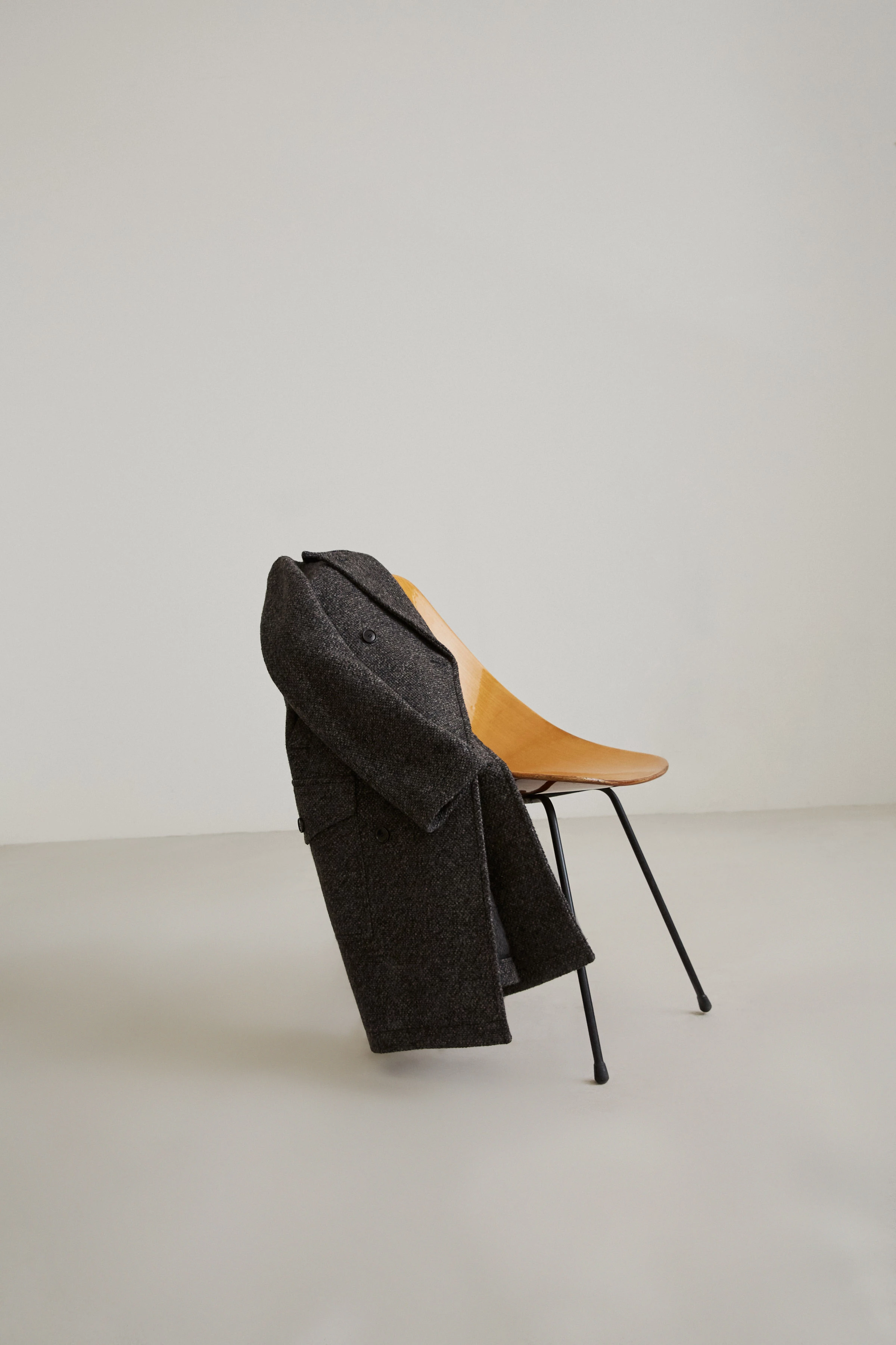 SAVONA - jas in wolmix - heren - grijs - Detailansicht am Model