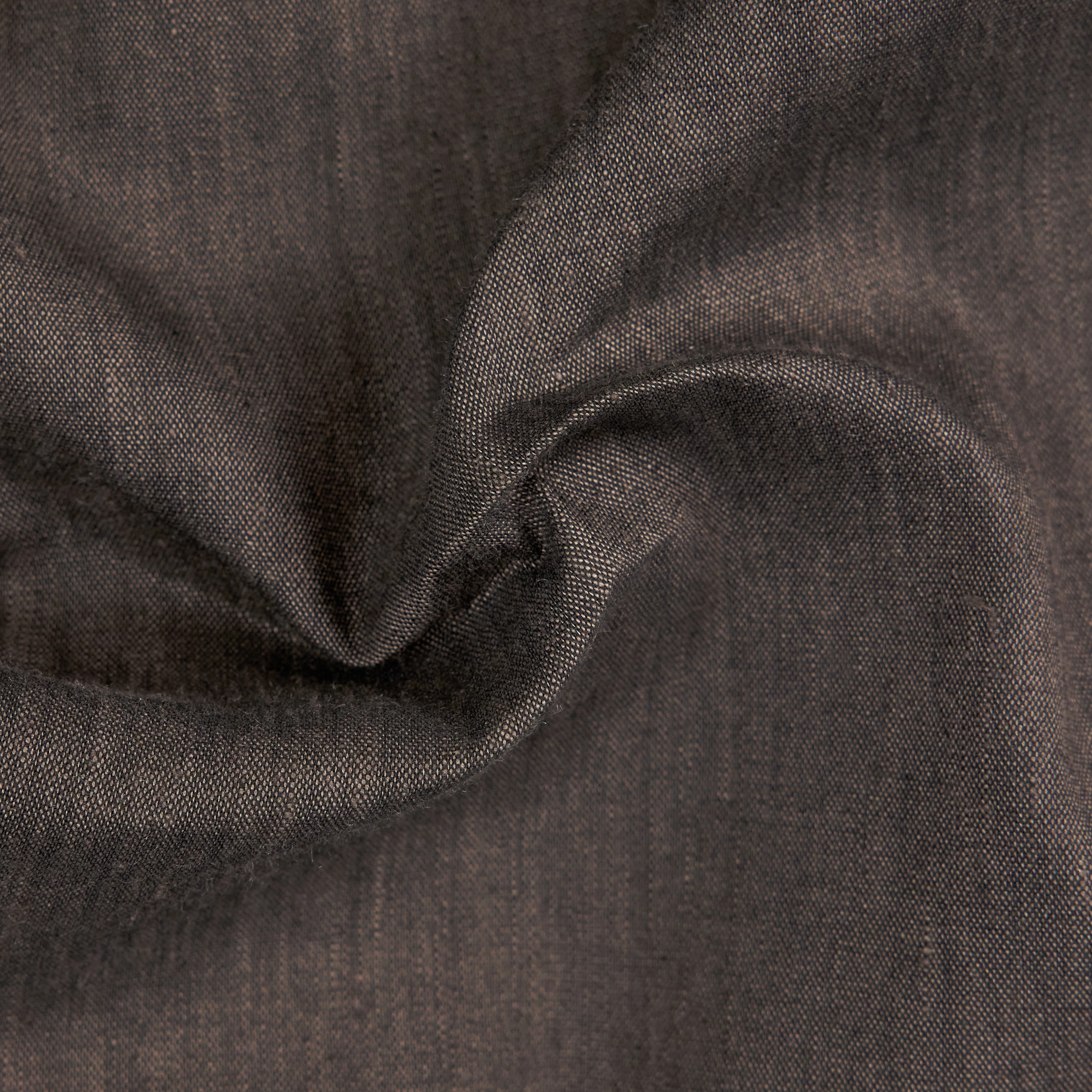 YAMES - Enkeltradet blazer i hørblanding - men - brun - Materialbild (B2C)