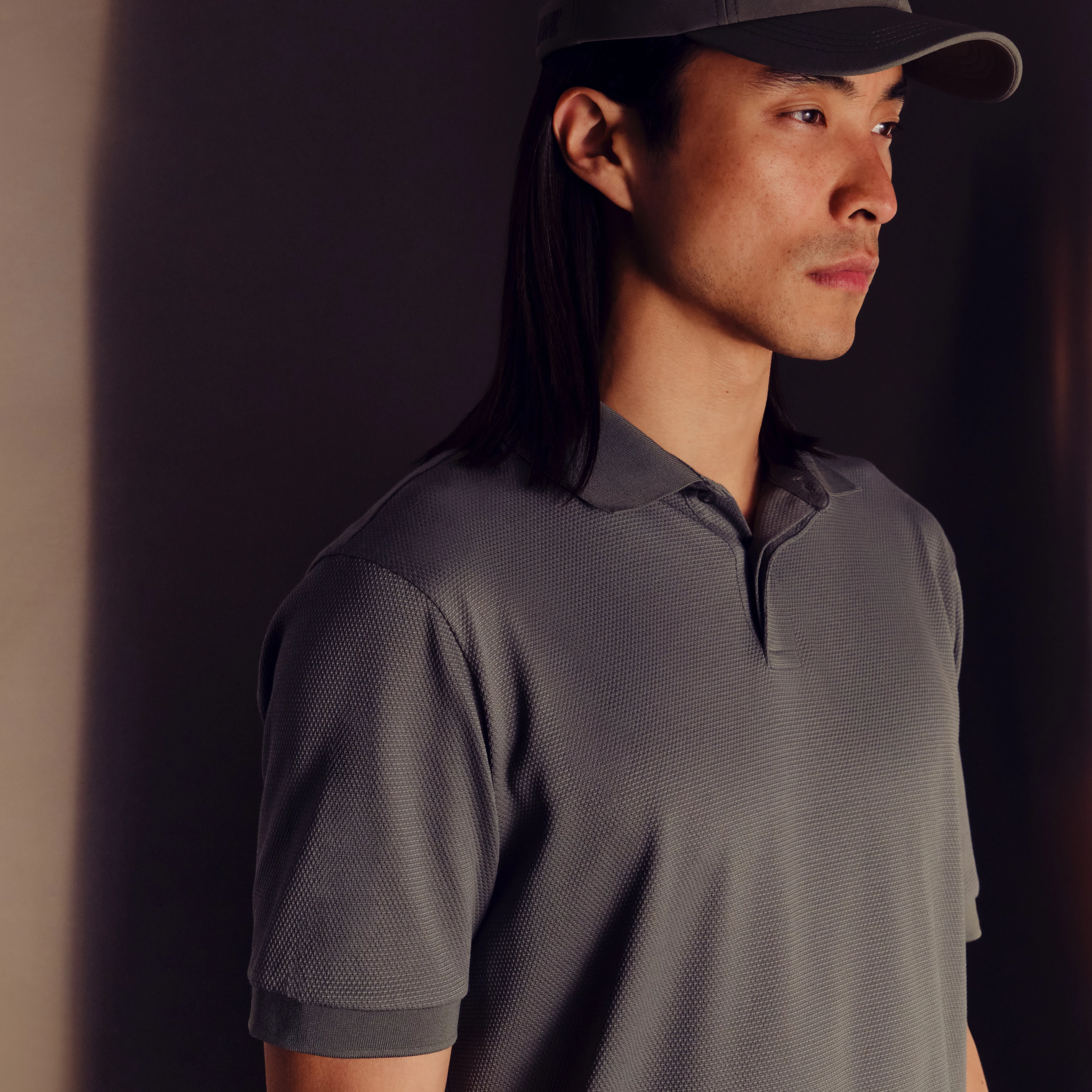 SANTOS - Classic regular fit polo in piqué structure - men - green