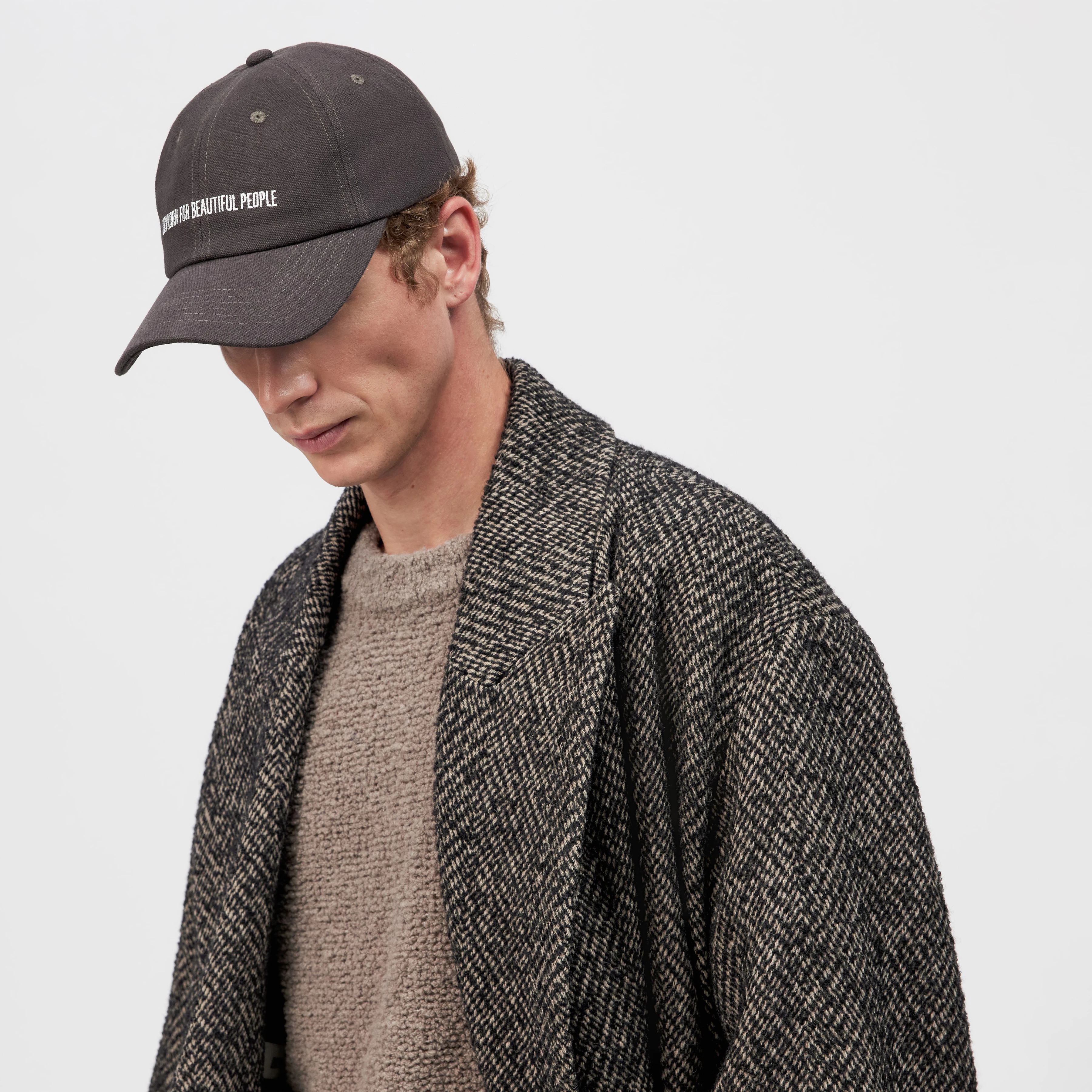 JESPER - Cap in Baumwolle - Unisex - braun - Seitenansicht