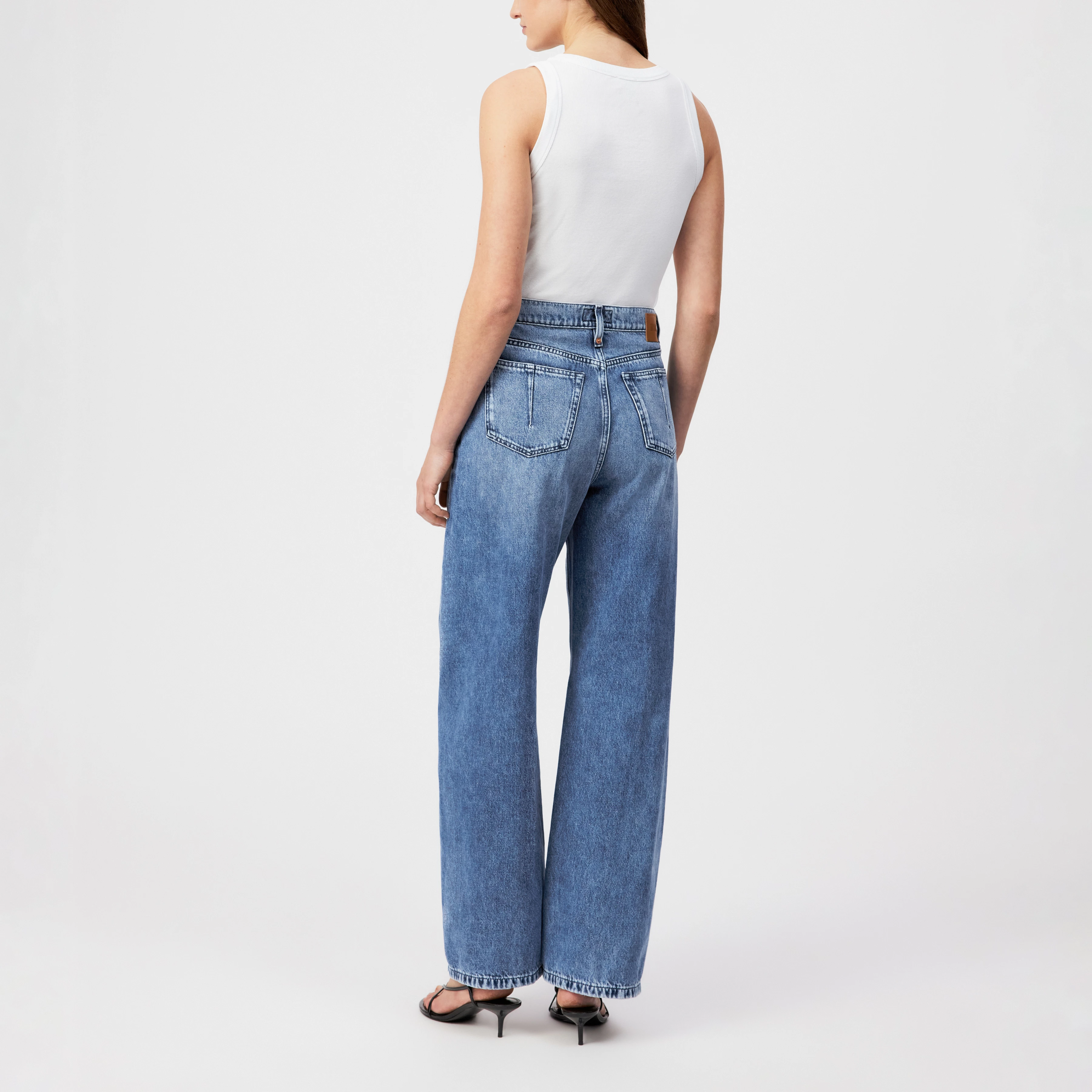 LIABLE - Relaxed Fit buks i blødt denim - women - blå - Rückansicht