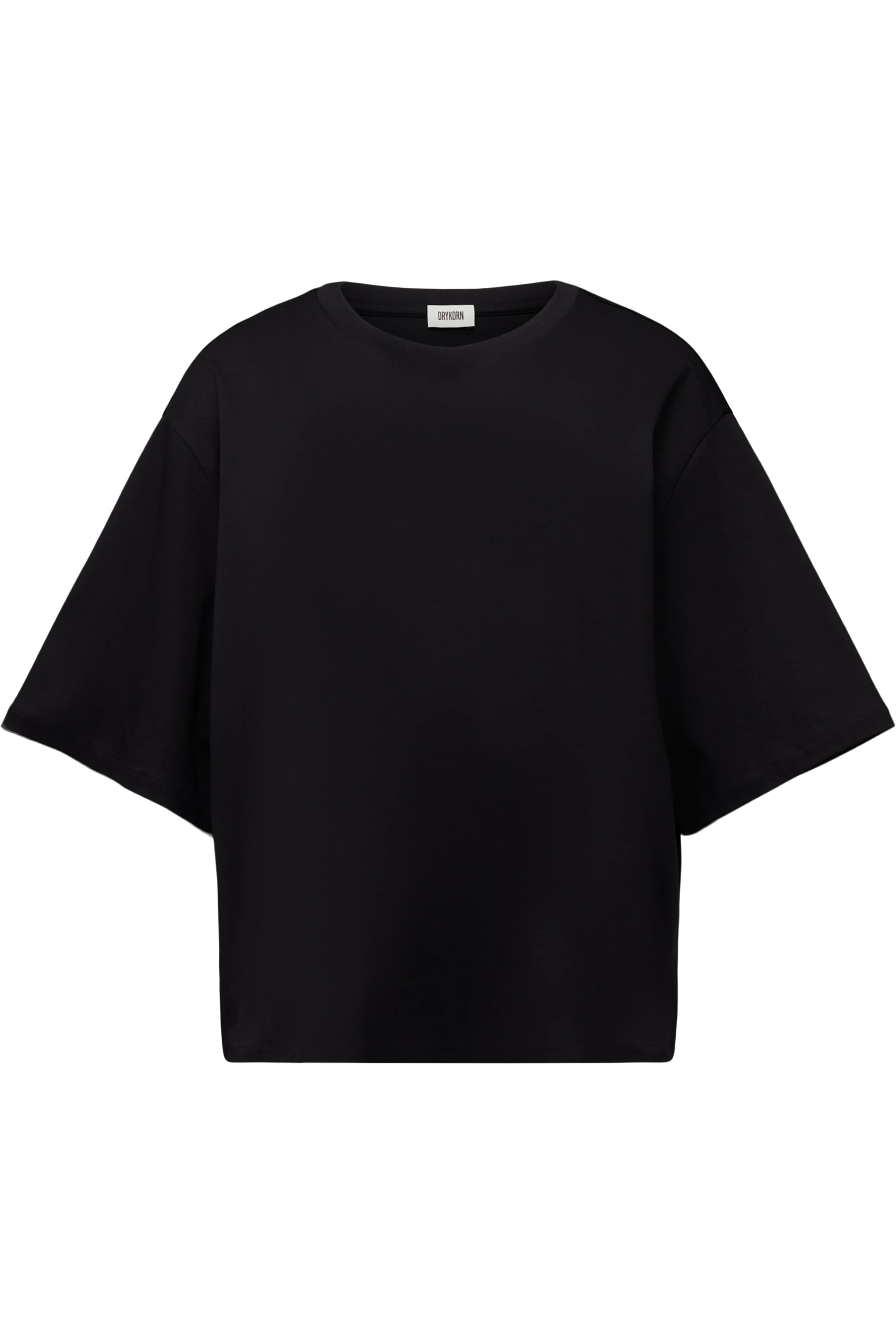 PINARA - Boxy oversized T-shirt in pure cotton - women - black - Freisteller Frontansicht