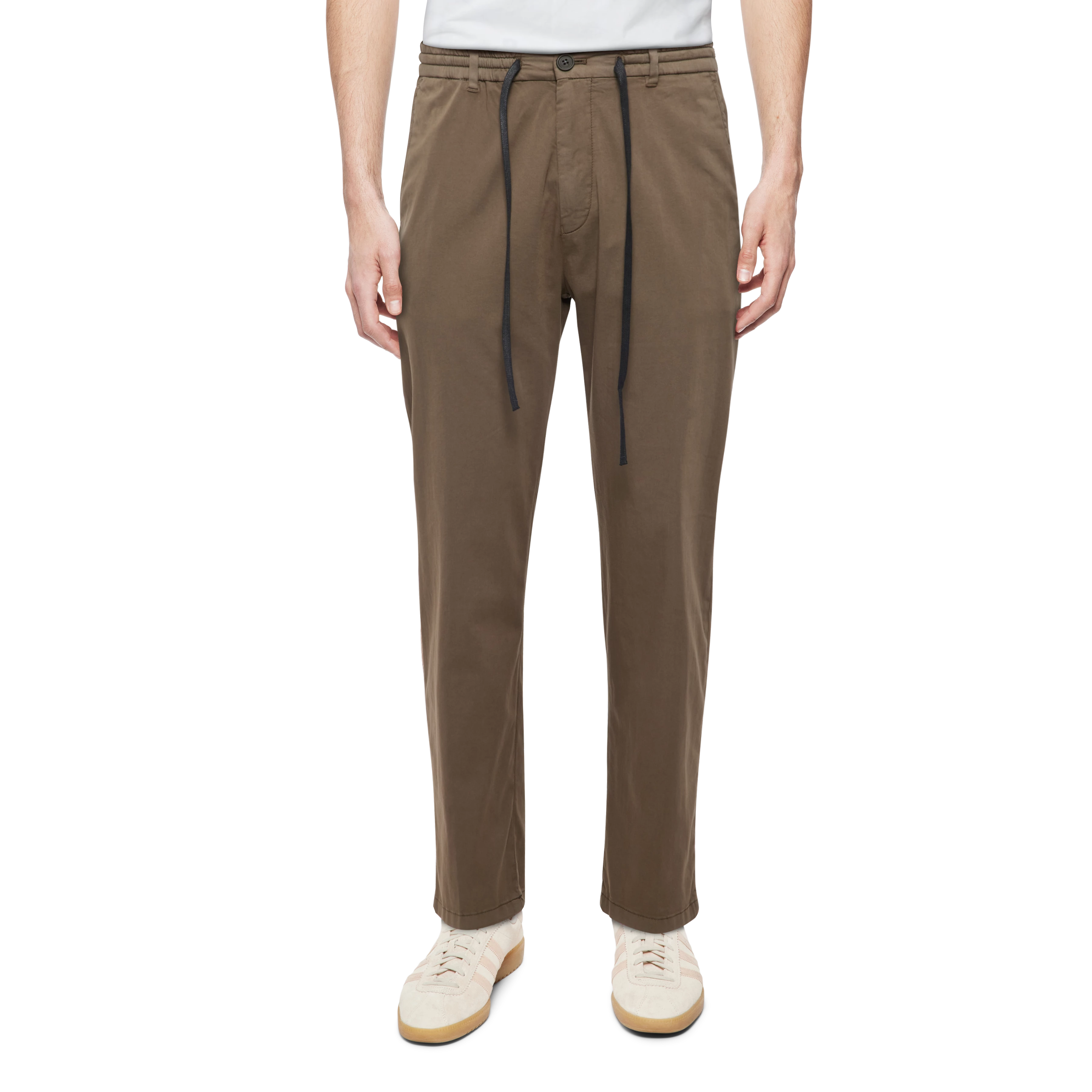 DEGER - Jogpants avec cordon de serrage en satin - men - vert - Frontansicht