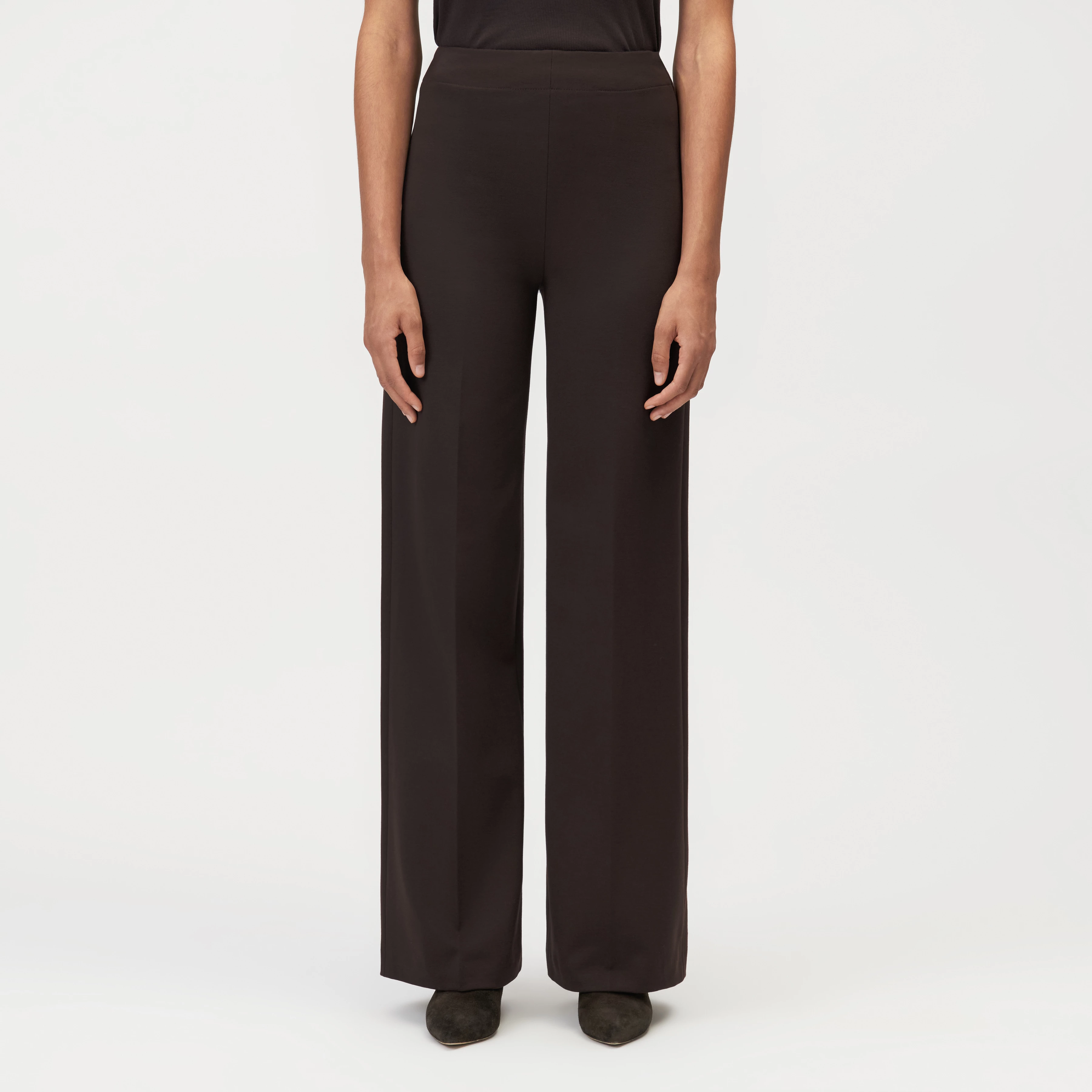 BEFORE - Pantalon Marlene en viscose mélangée - women - marron - Frontansicht