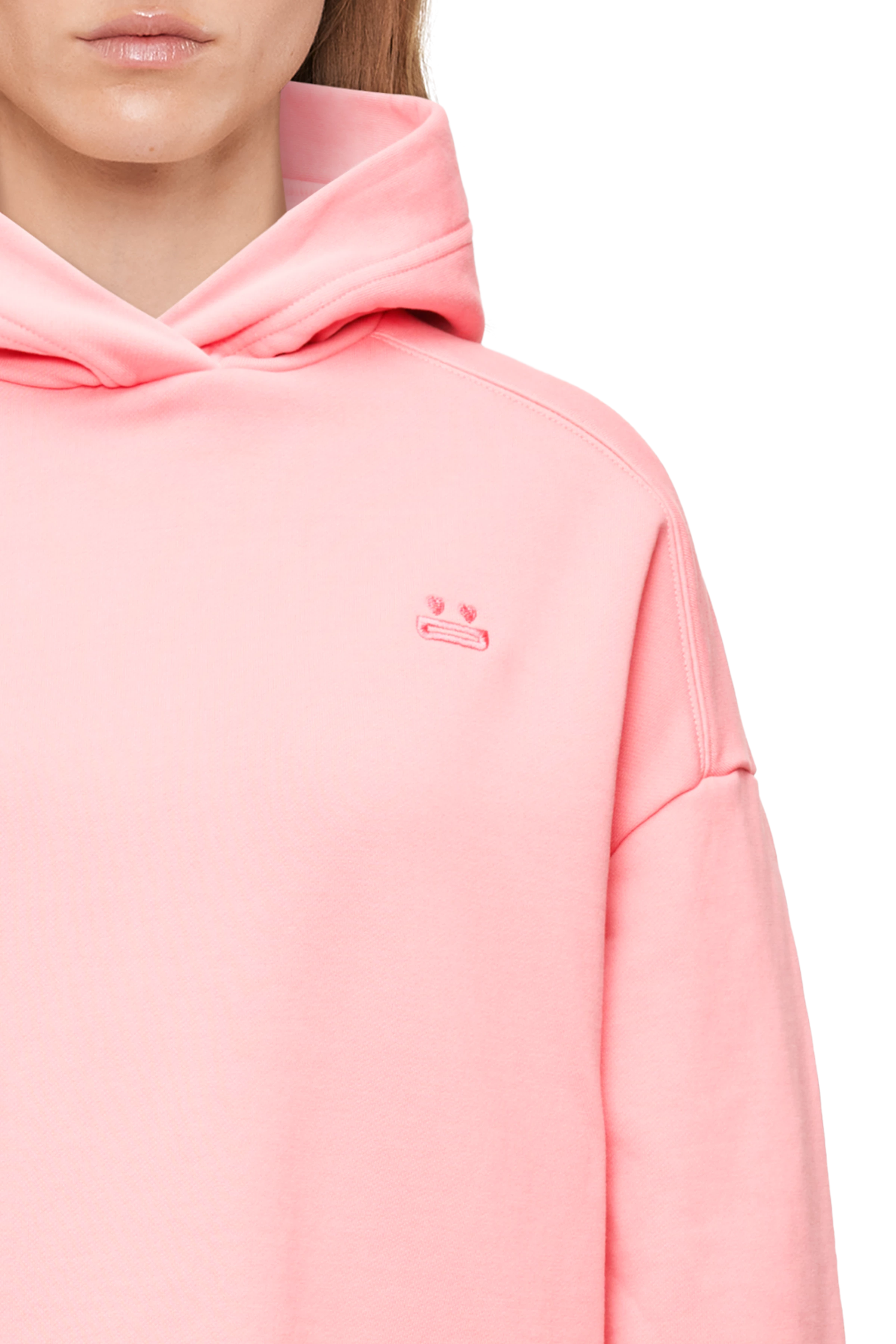RAIANA_P1 - Hoodie in 100% cotton - women - pink - Seitenansicht