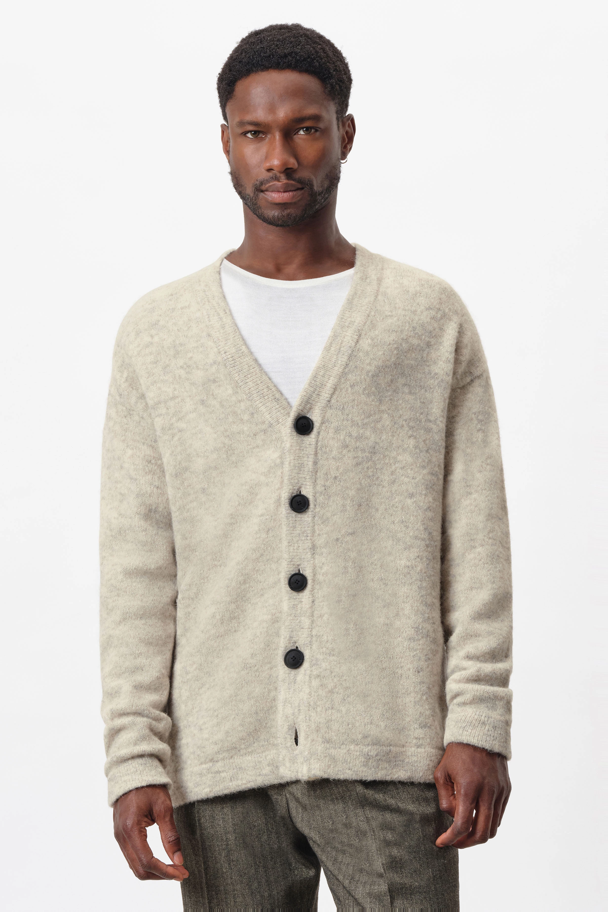 Wolle Strickjacke Mann Irelandseye Rollkragen Pulli Herren Doobeg