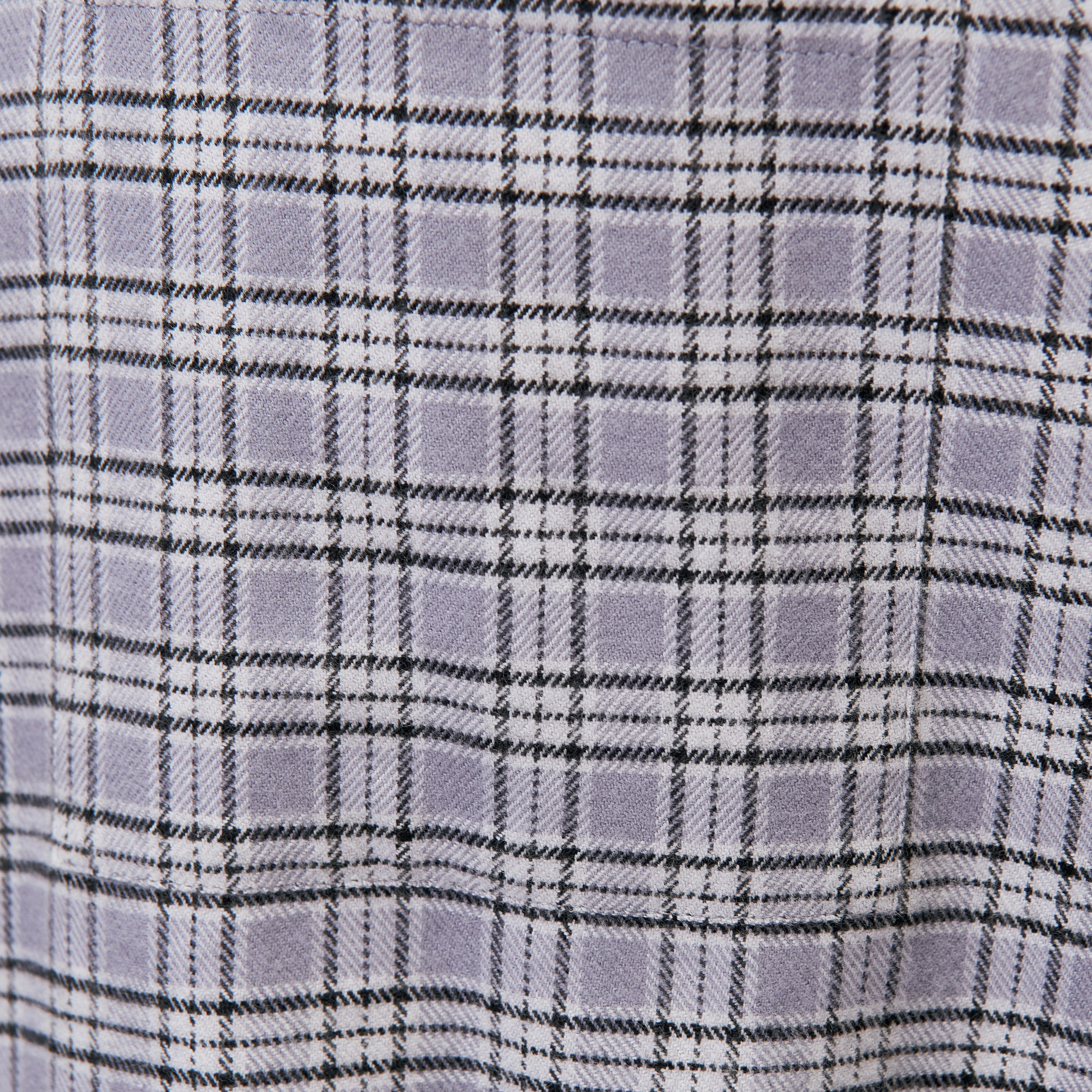 BAUNT - Regular Fit Cotton-blend Shirt - men - grey - Materialbild (B2C)