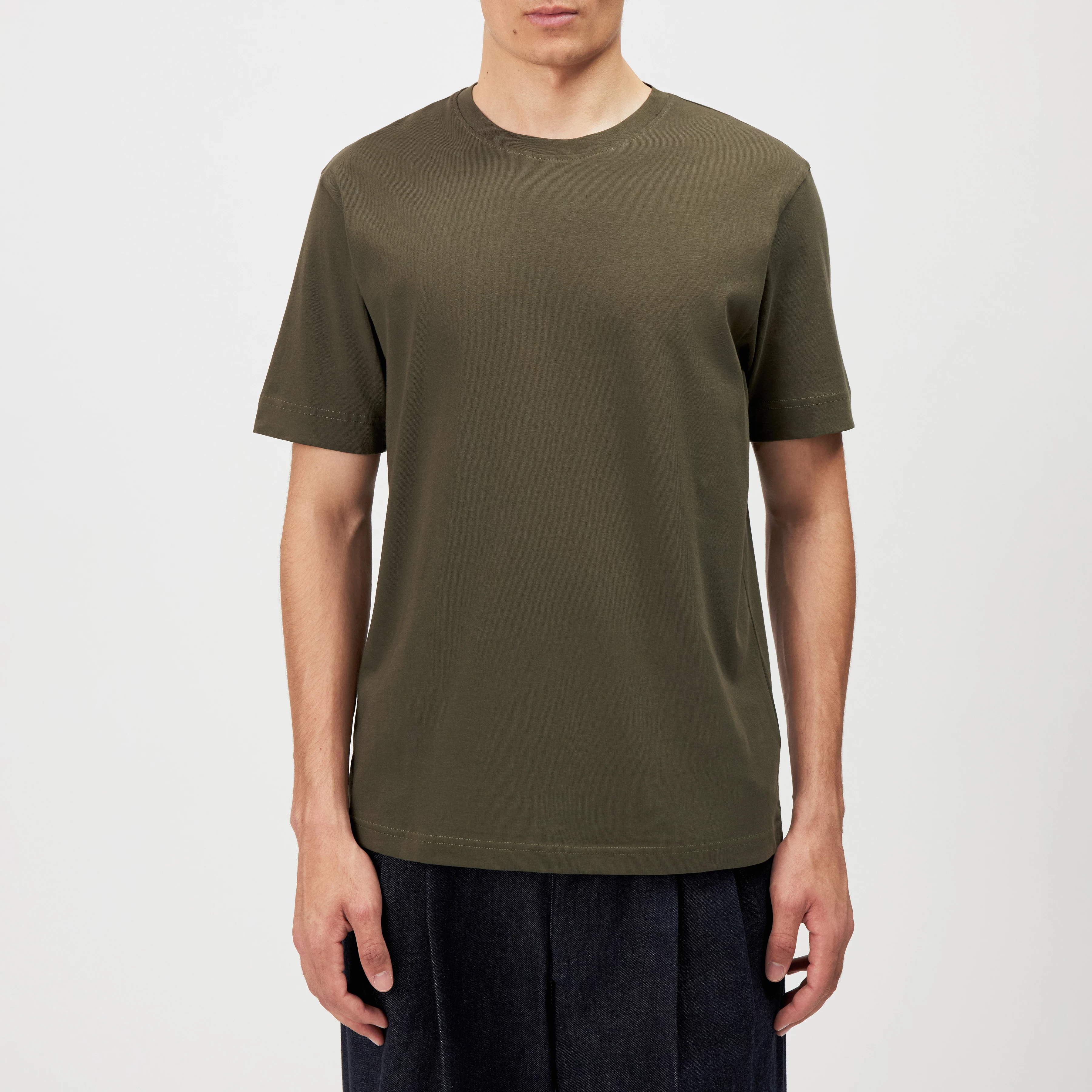 RAPHAEL - T-shirt in pure cotton - men - green - Frontansicht