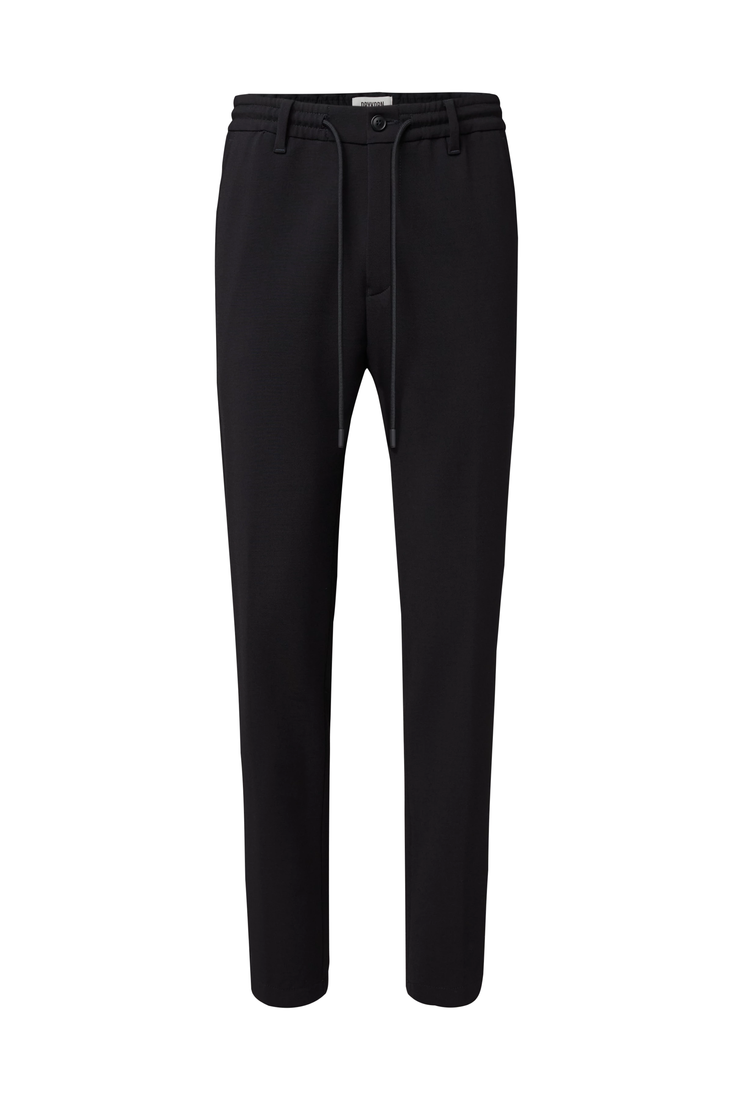 DEGER - Jogpants mit Tunnelzug in technischem Gabardine - Herren - schwarz - Freisteller Frontansicht
