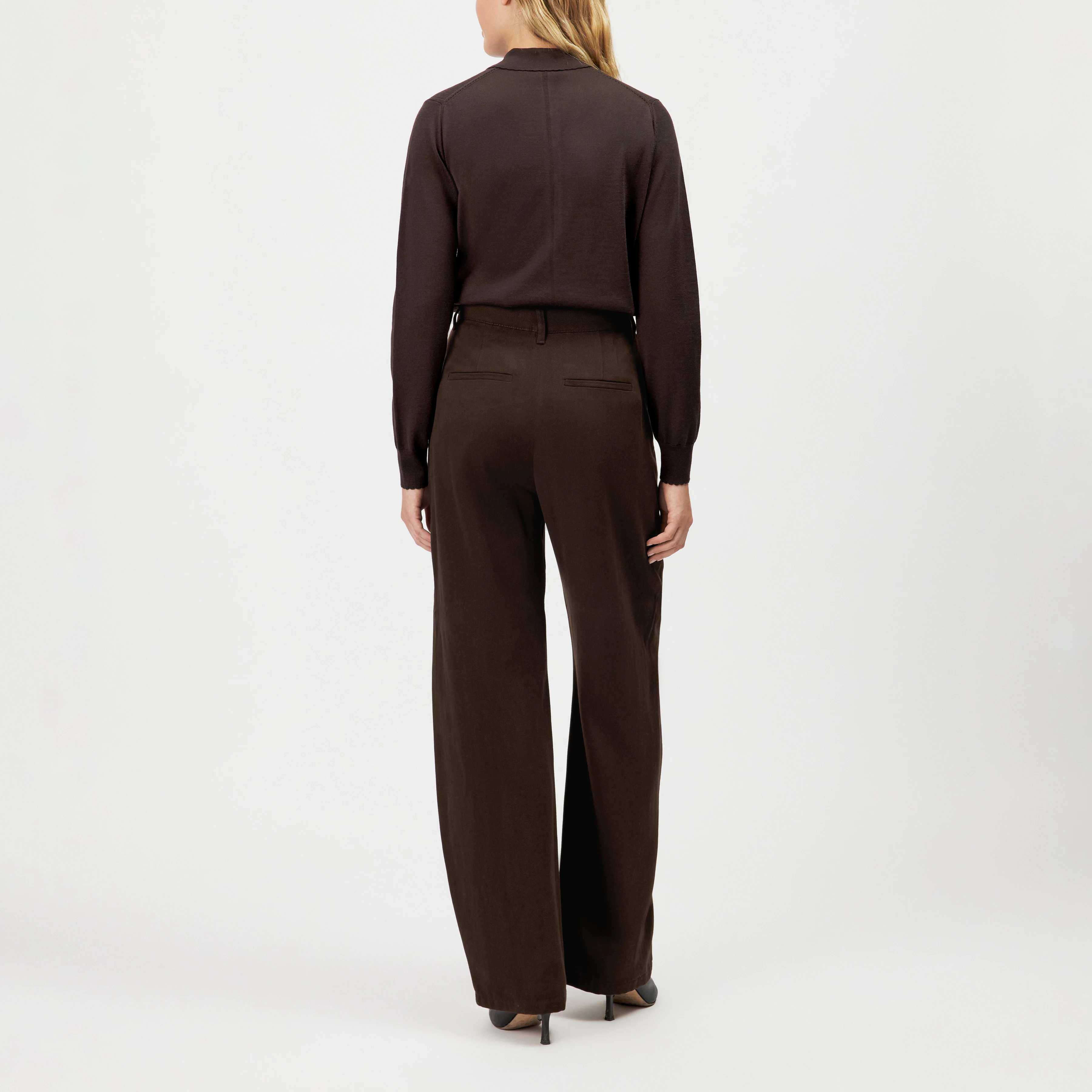 RECEIVE - Pantalon ample coupe décontractée - women - marron - Rückansicht