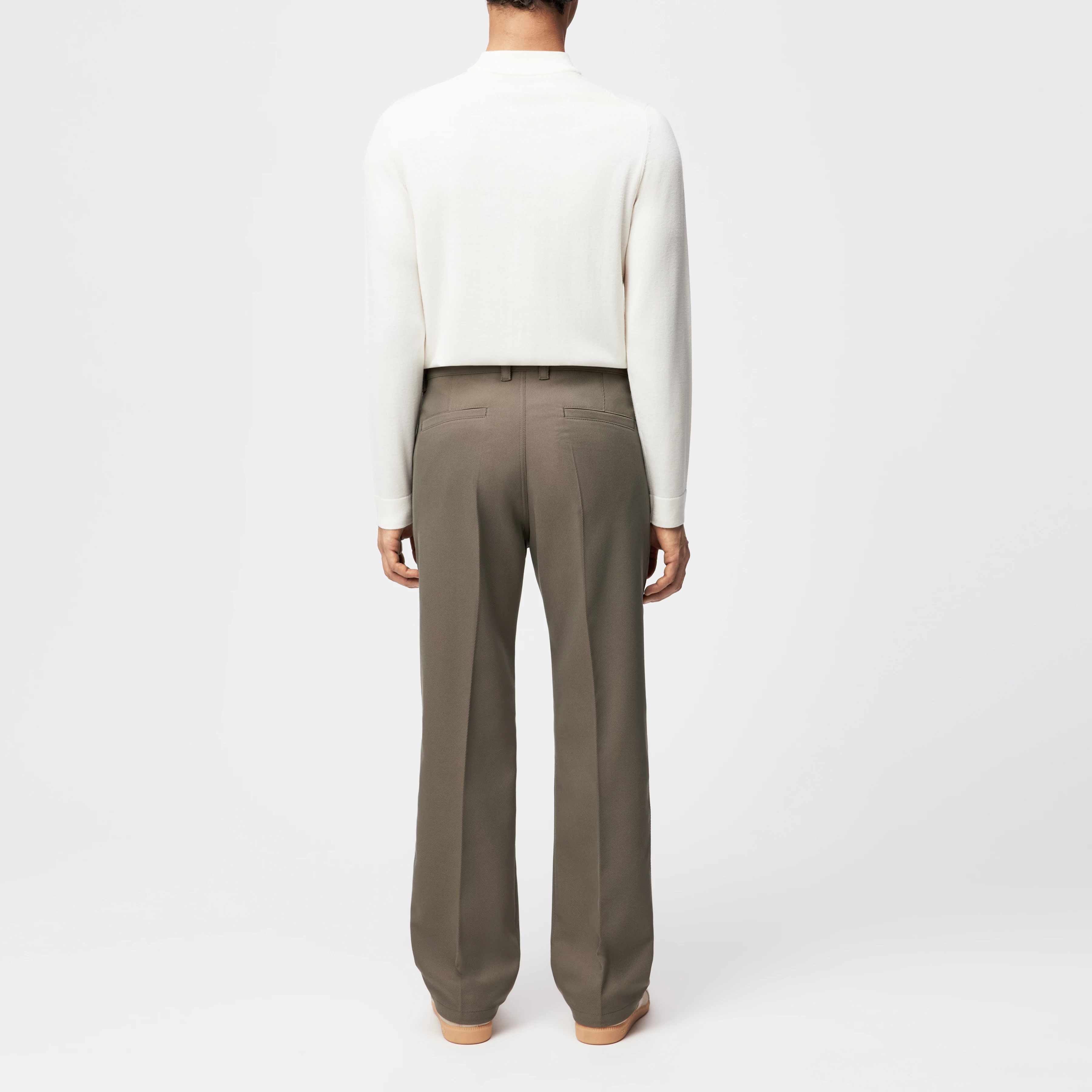 TAVIC - Moderne Chino in Viskose-Mix - Herren - grün - Rückansicht