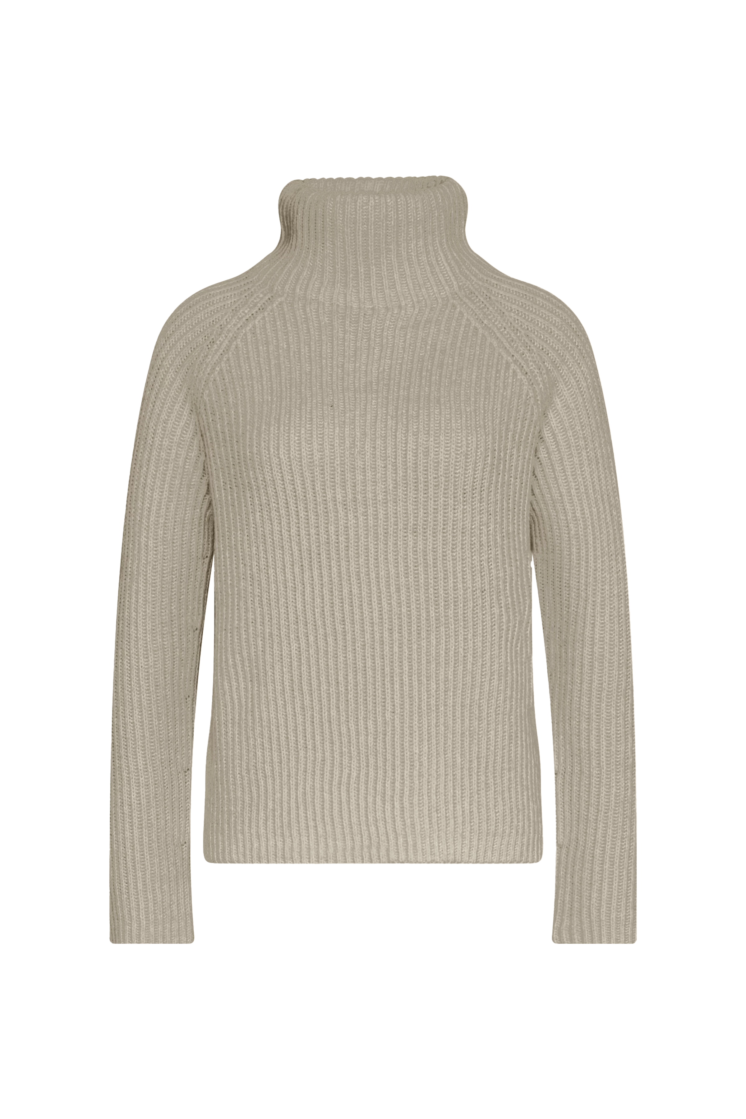 ARWEN - Turtleneck sweater in wool alpaca blend - women - beige - Freisteller Frontansicht