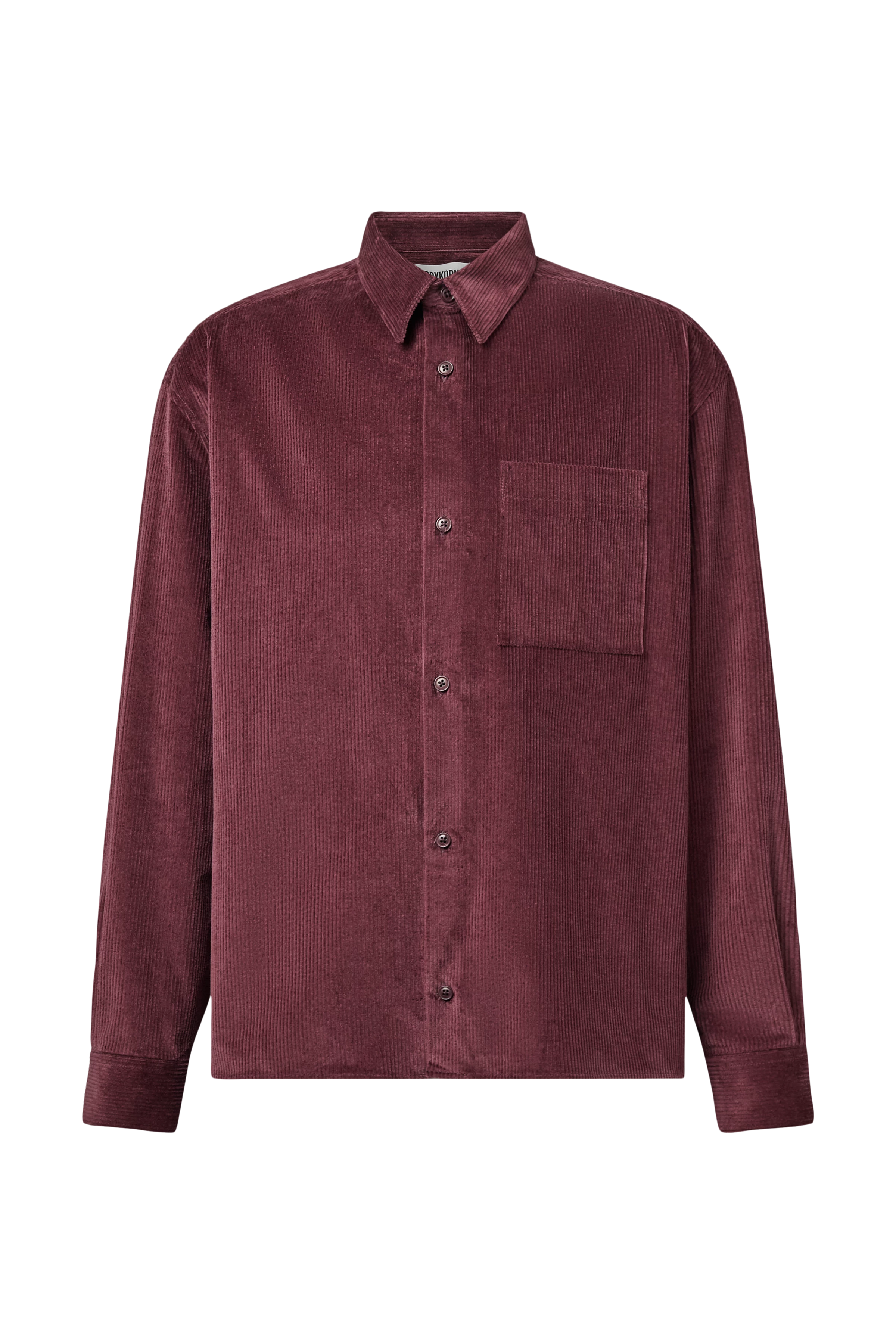 BAUNT - Regular Fit Hemd in Cord - Herren - rot - Freisteller Frontansicht