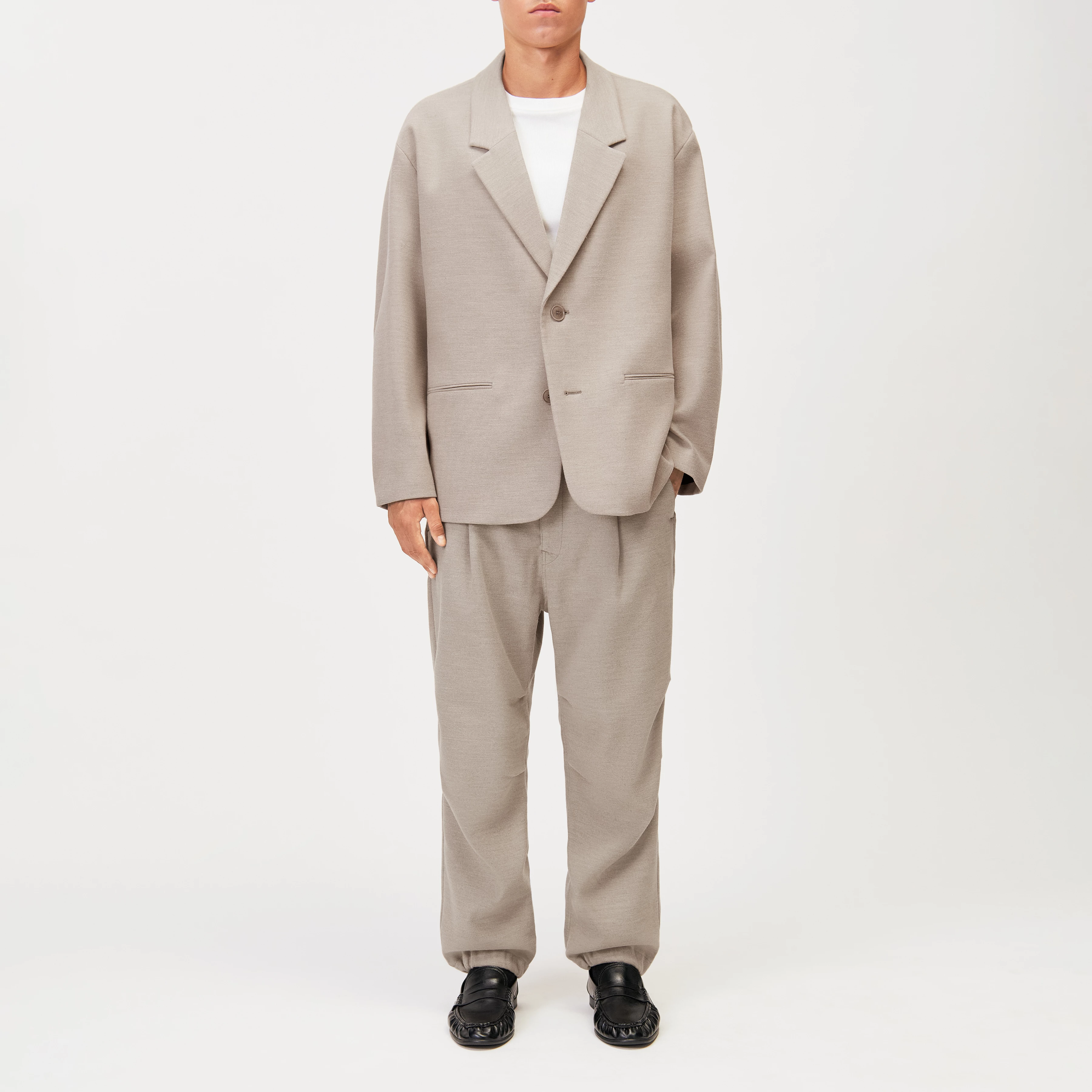 MADIM_2 - Oversized flannel blazer - men - brown - Ganzkörper-Frontansicht