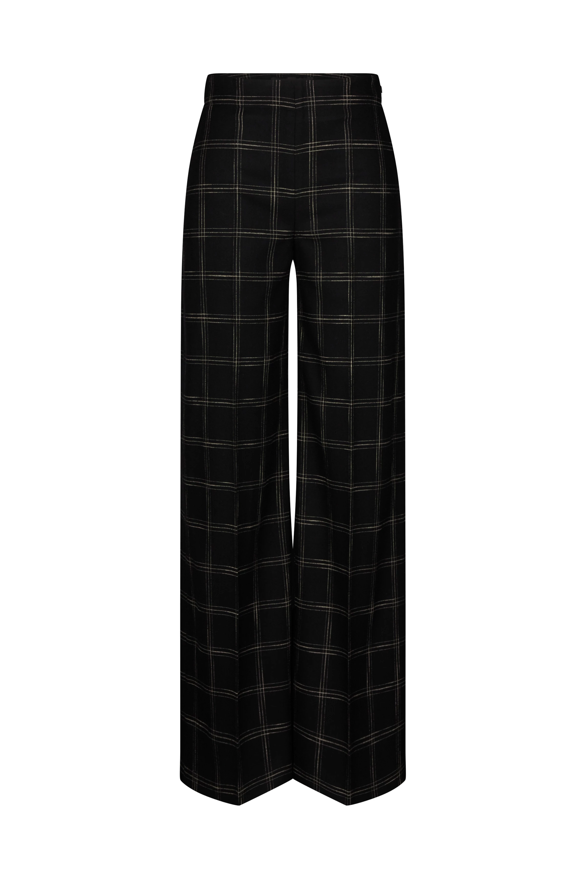 BEFORE - flannel marlene trousers - women - black - Freisteller Frontansicht