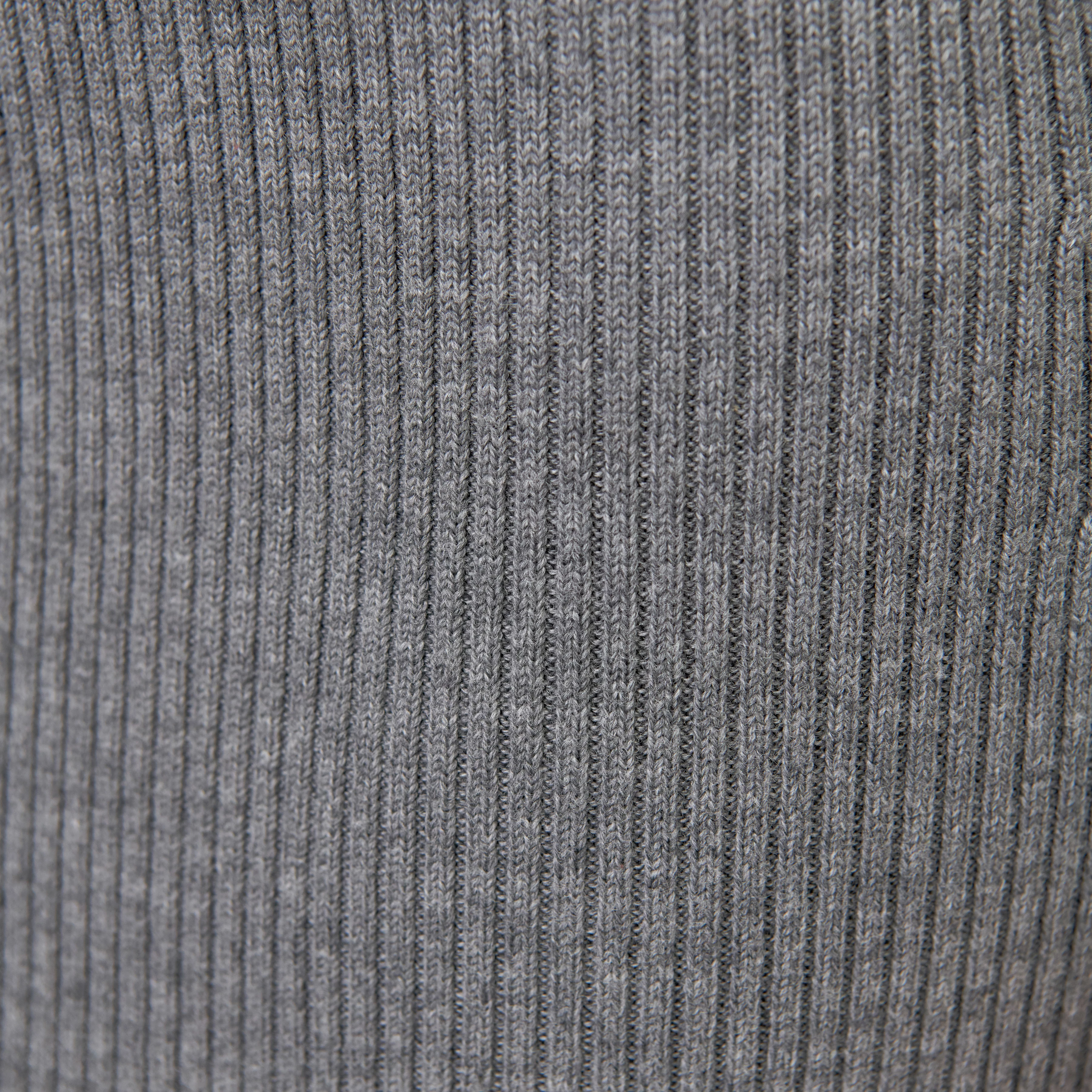 LUDIMI - Jupe crayon fendue en 100% laine mérinos - women - gris - Materialbild (B2C)