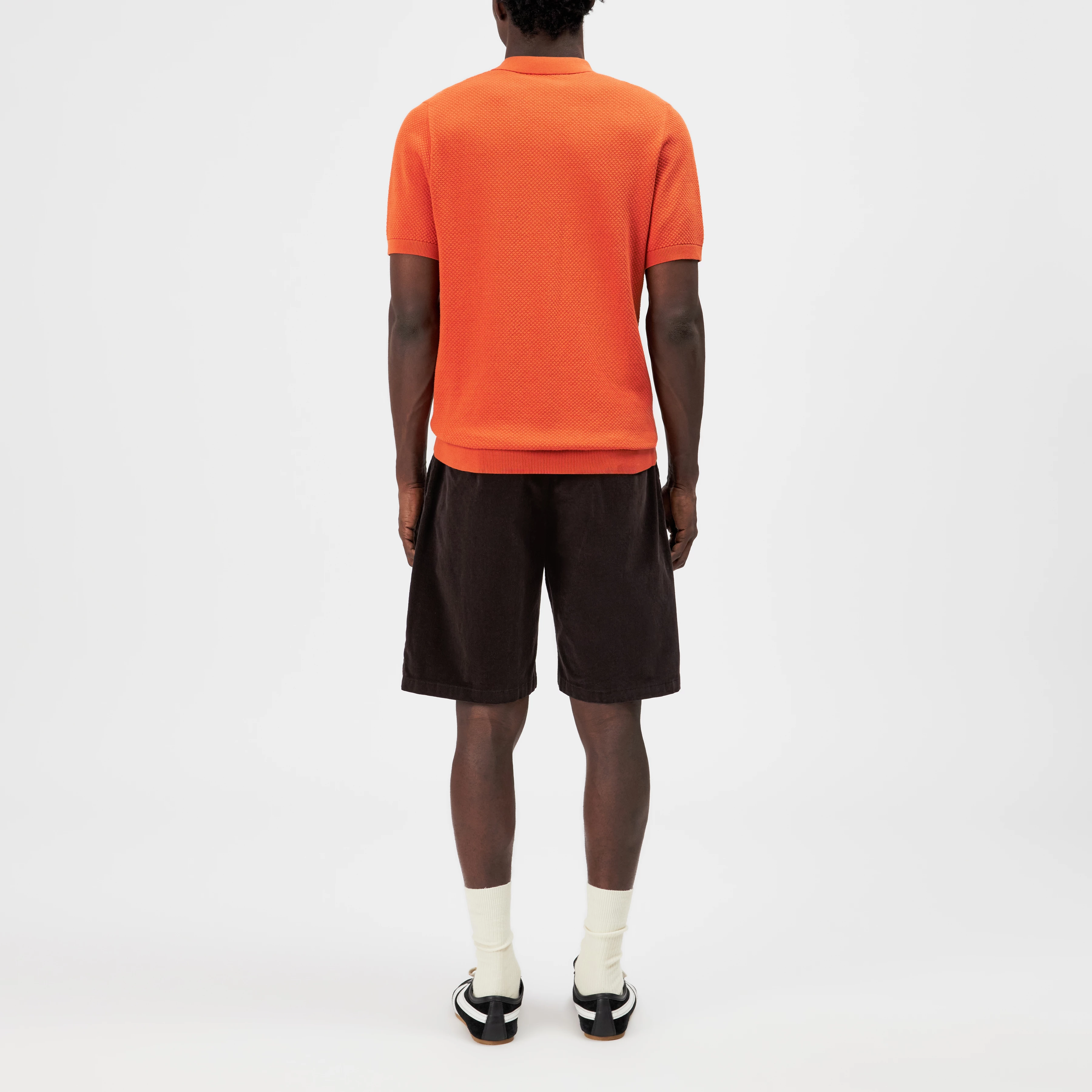 TRITON - Polo shirt in cotton - men - orange - Rückansicht