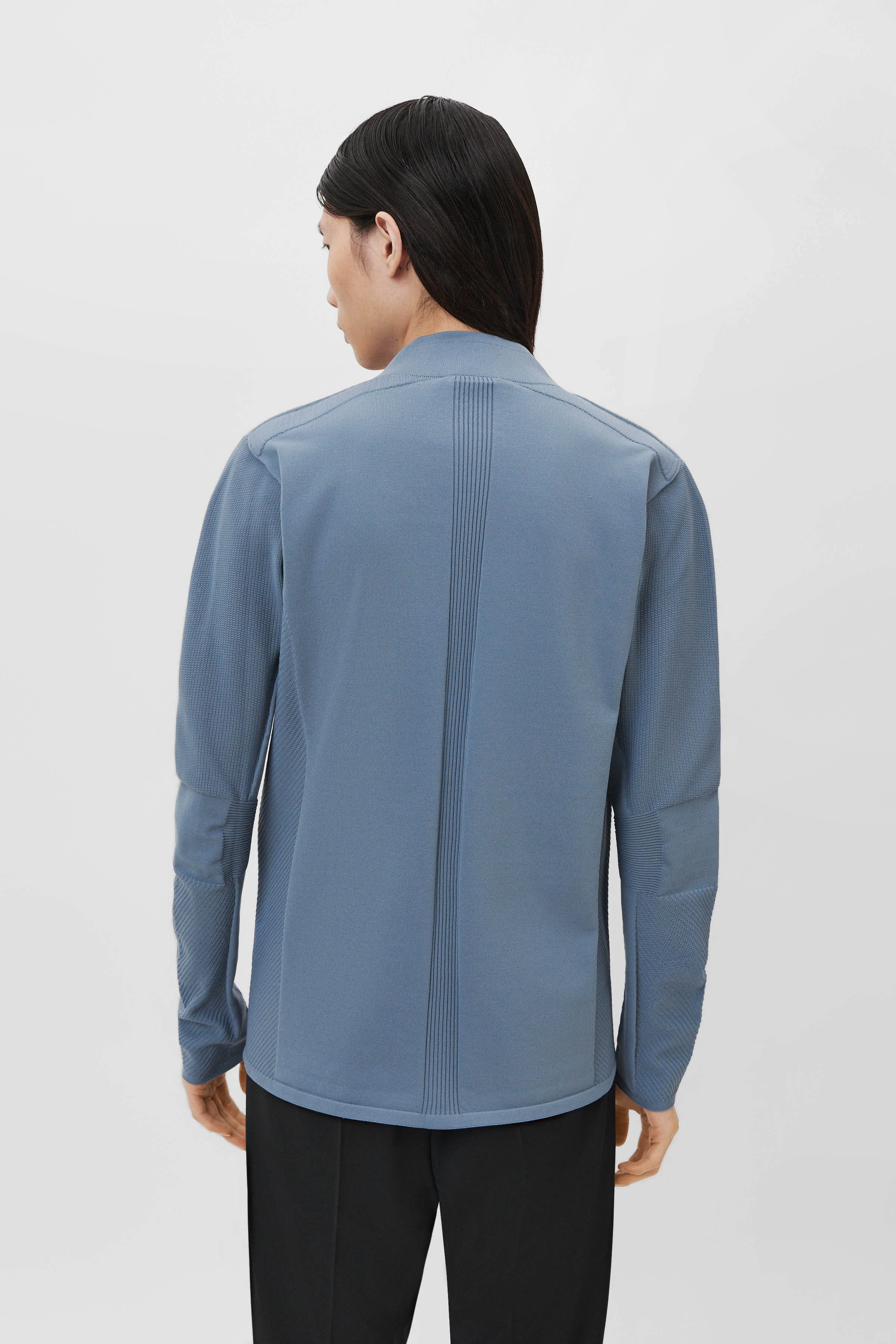 BRAXTEN - veste zippée sportive en tissu léger - men - bleu - Rückansicht