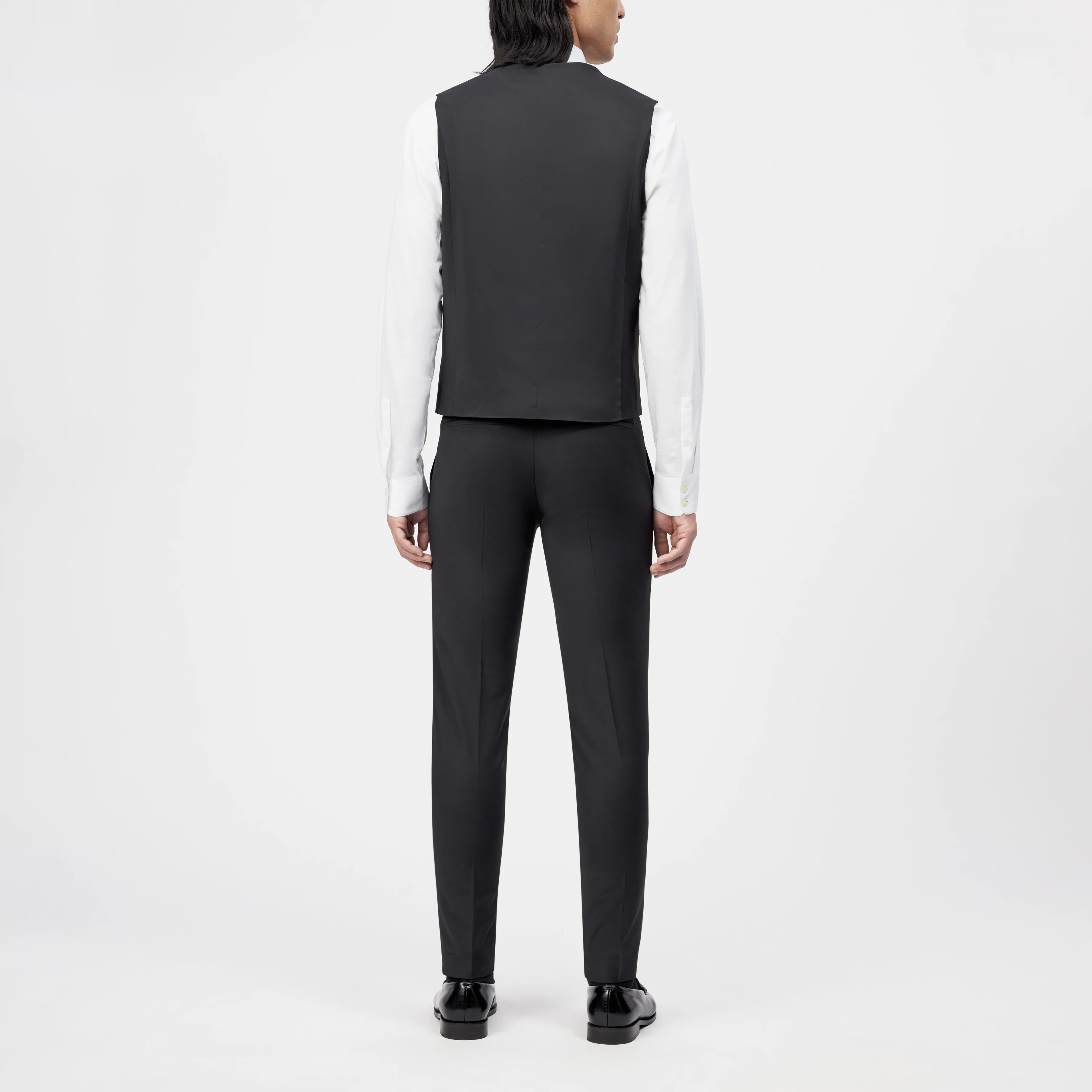 MALMO_SK - Klassische Weste in Bi-Stretch - Herren - schwarz - Rückansicht
