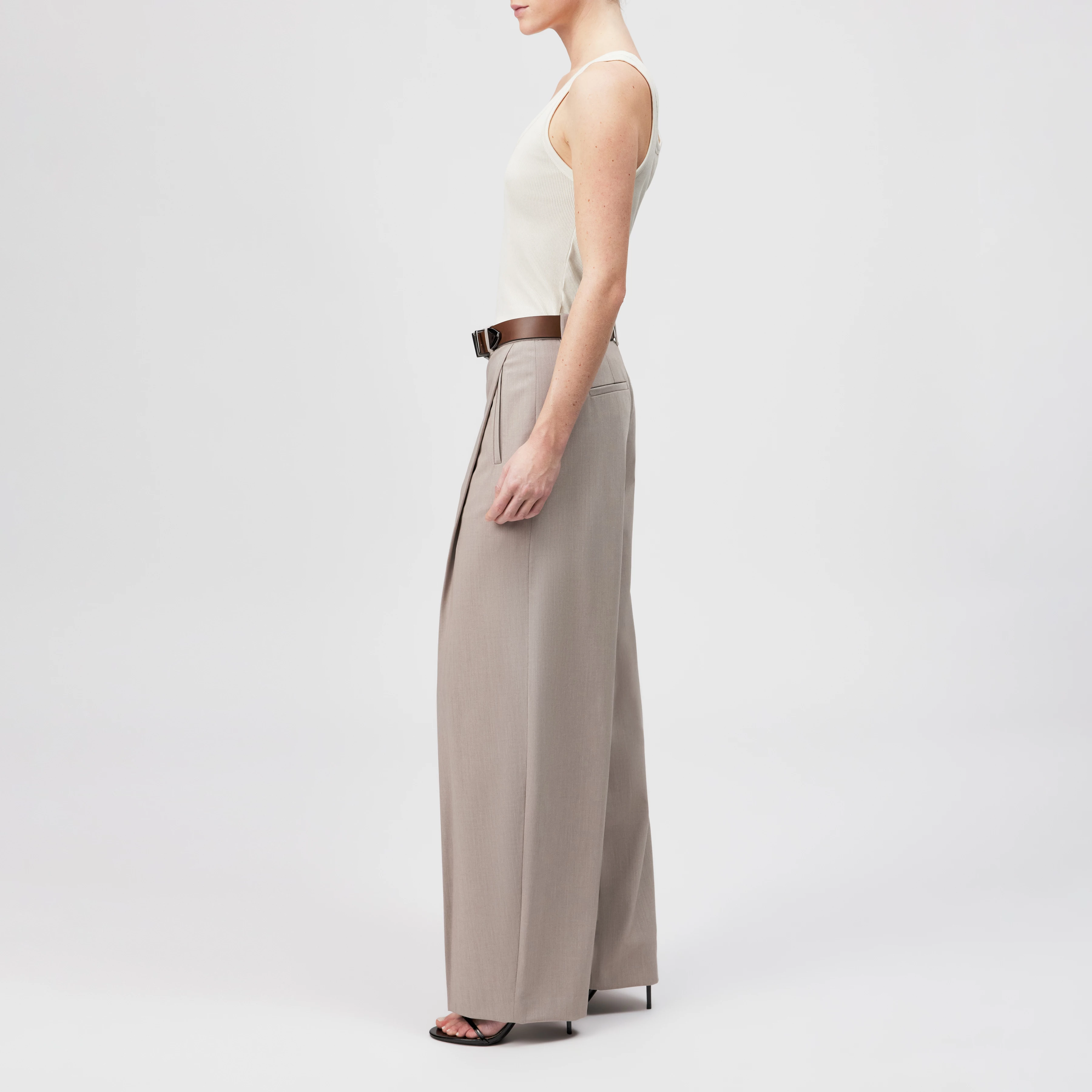 SORNIN - Pima cotton top - women - off white - Seitenansicht