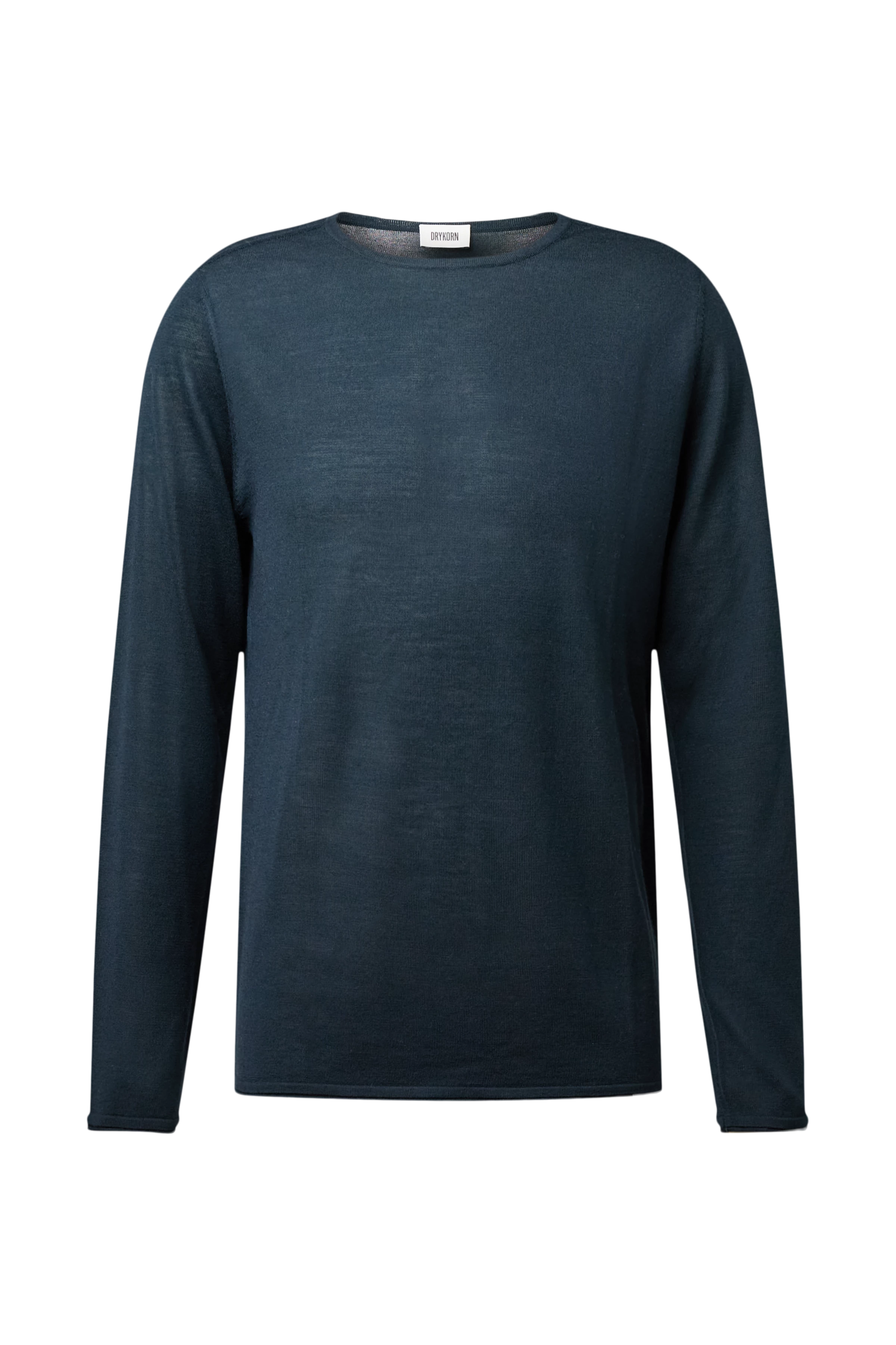 RIKONO - Fine merino wool knitted jumper - men - green - Freisteller Frontansicht