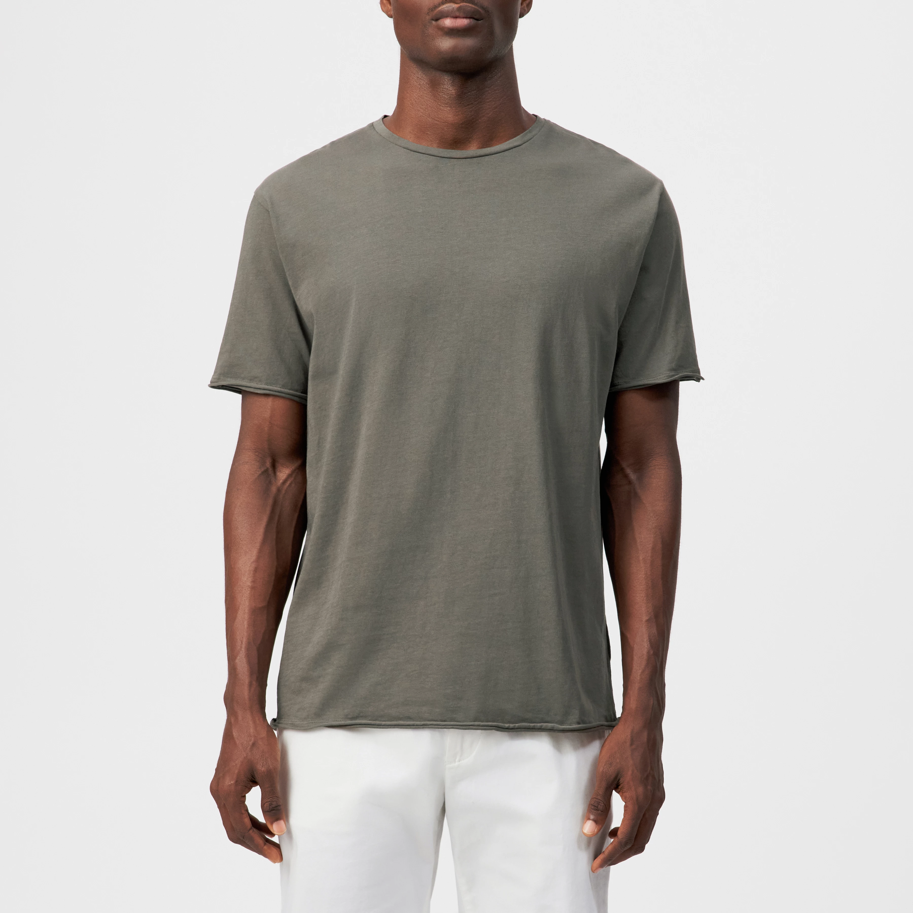 KENDRICK_2 - T-shirt in pure cotton - men - green - Frontansicht
