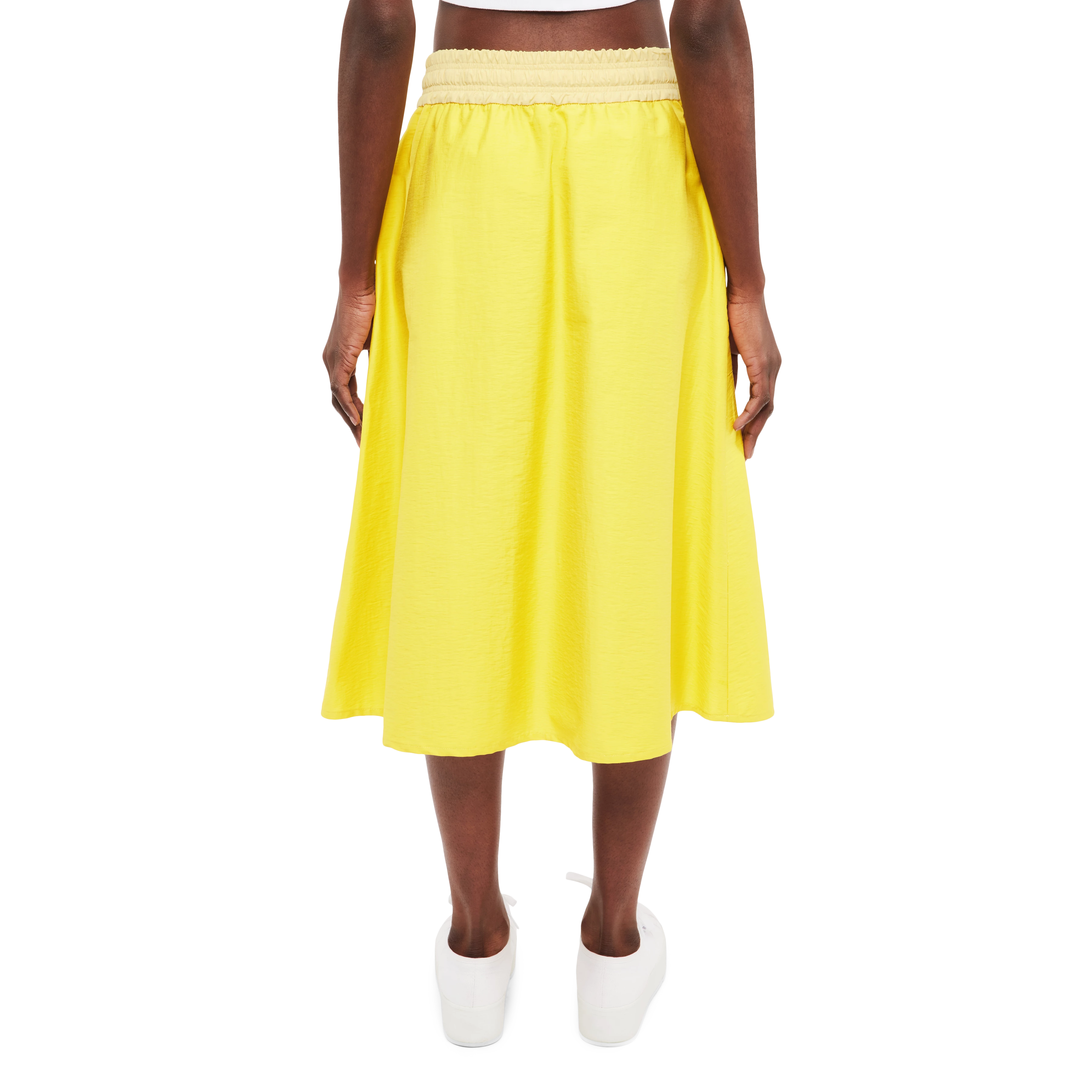 DAFREE_2 - Sporty skirt in blended cotton - women - yellow - Rückansicht