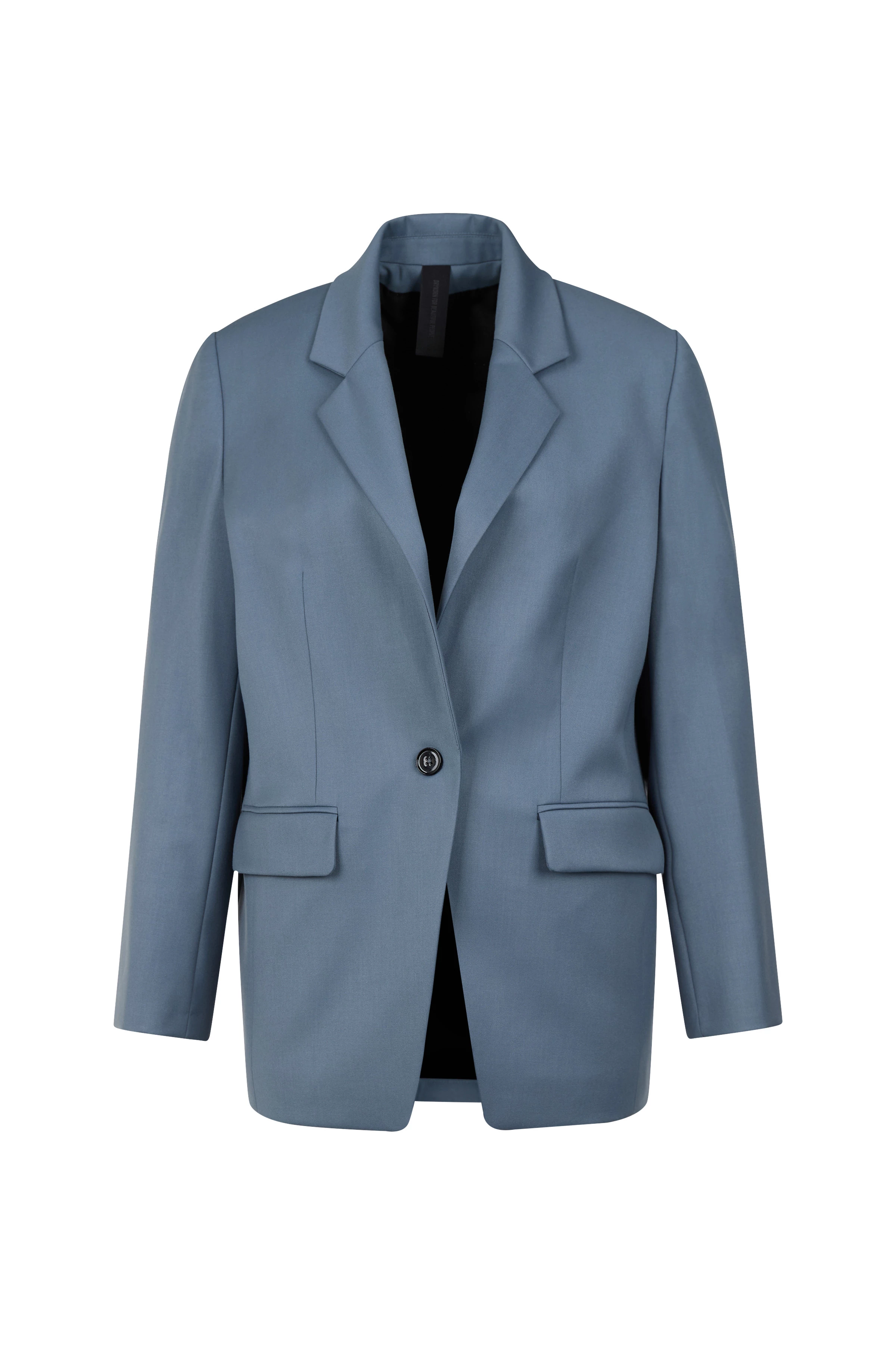 GLENDALE - Blazer in veganer Wolle - Damen - blau - Freisteller Frontansicht