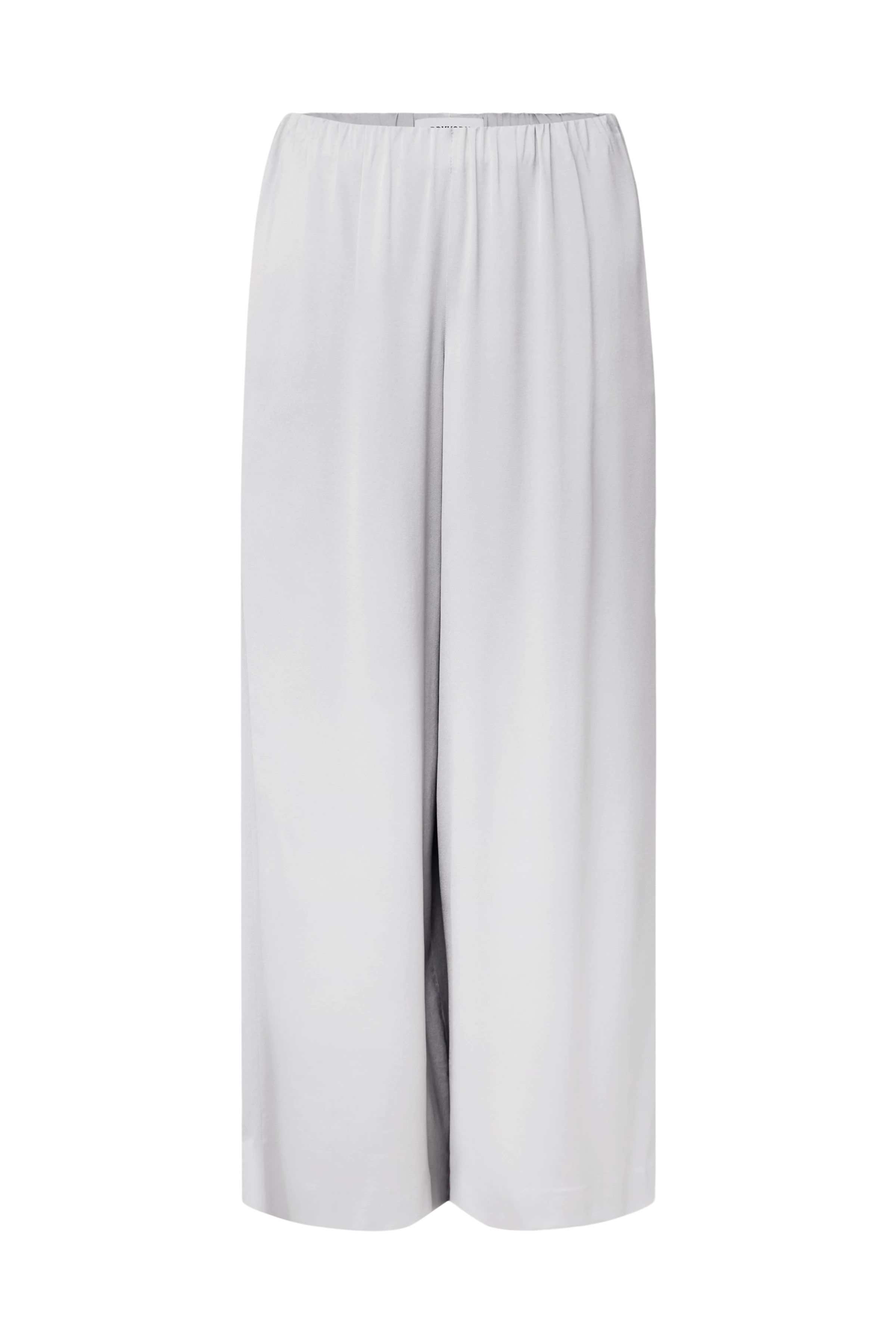 TWEEZER - Wide trousers in satin - women - grey - Freisteller Frontansicht