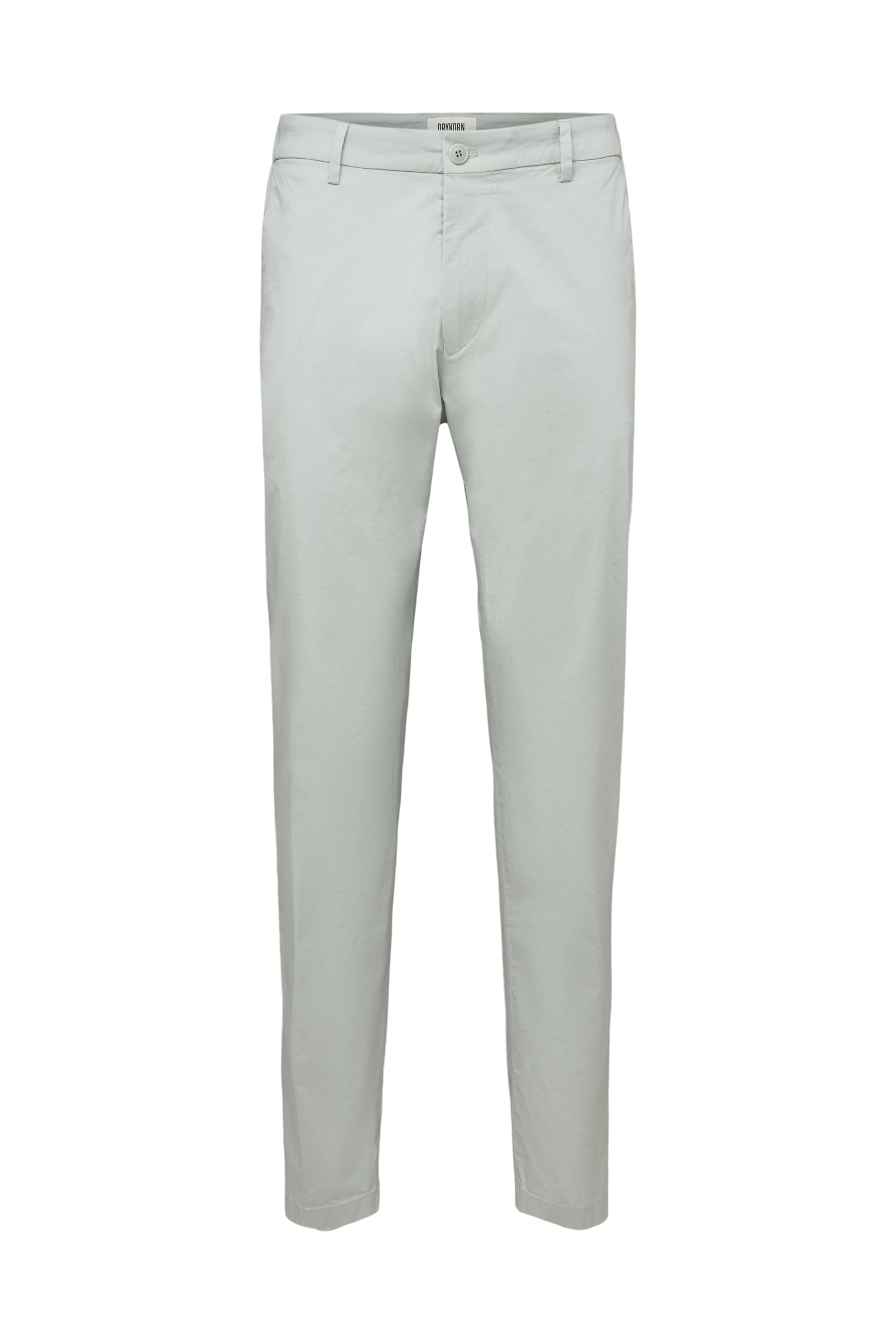 AJEND - Ready-made trousers in cotton gabardine - men - green - Freisteller Frontansicht