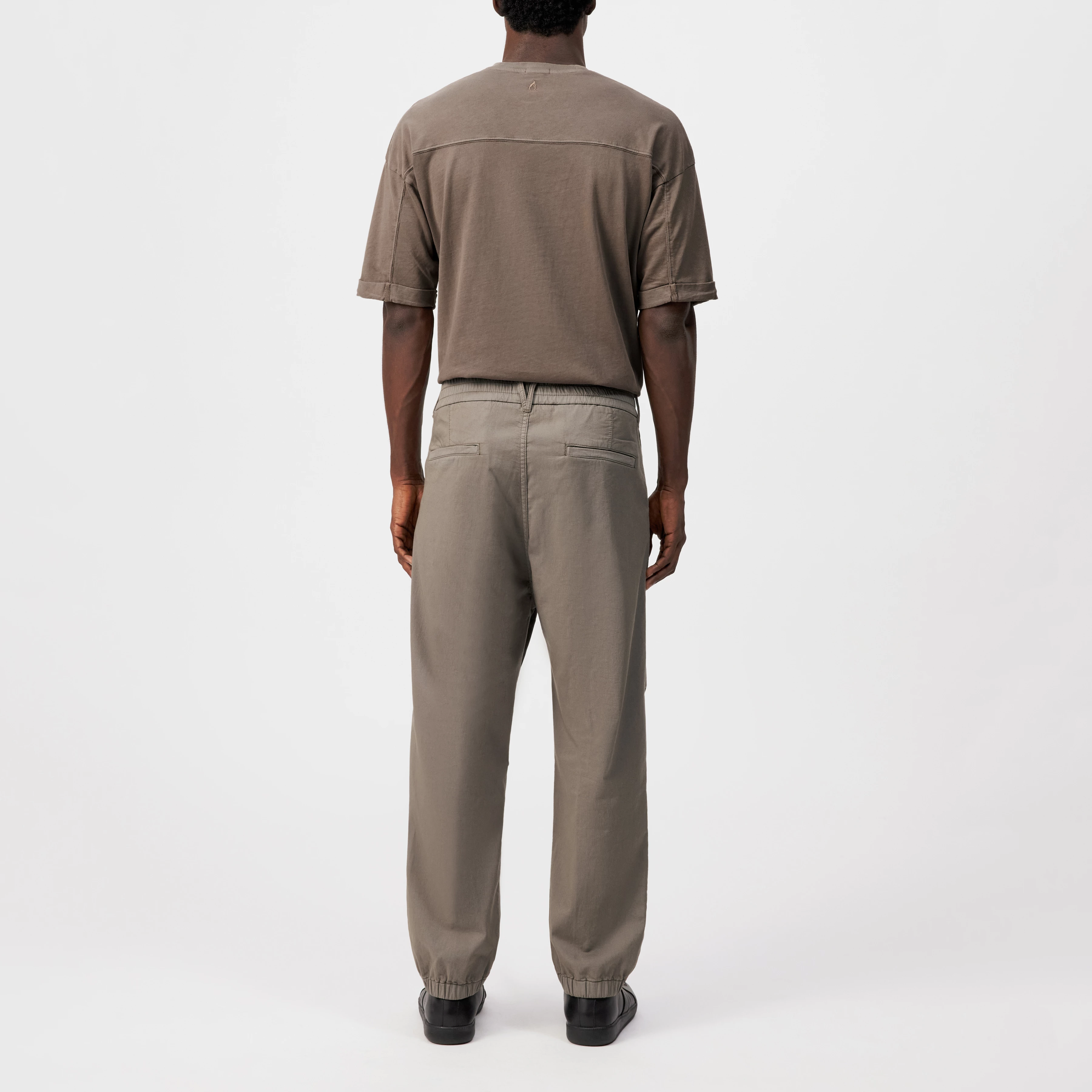 LIROG_C - Pantalon utilitaire en mélange de coton - men - marron - Rückansicht