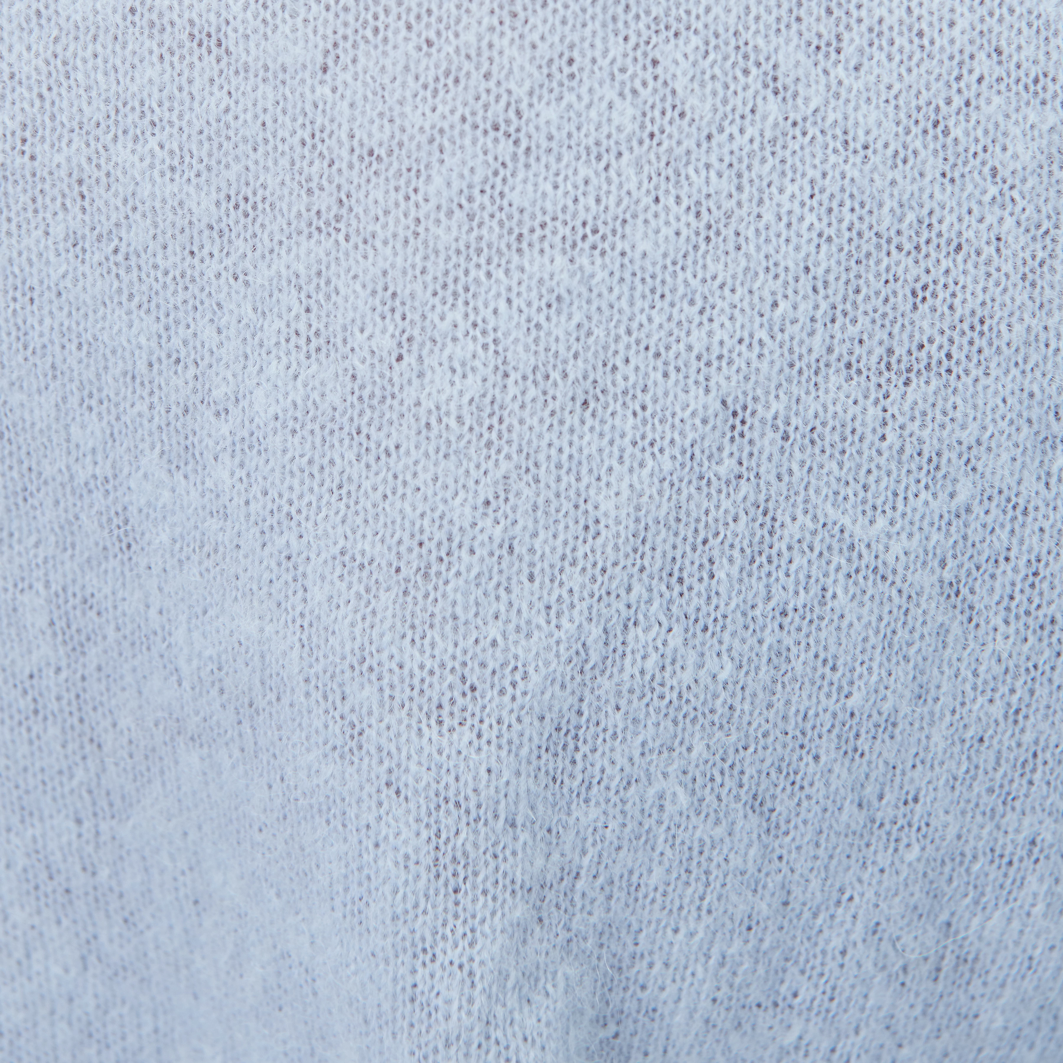 DARYANI - Alpaca-blend cropped cardigan - women - blue - Materialbild (B2C)