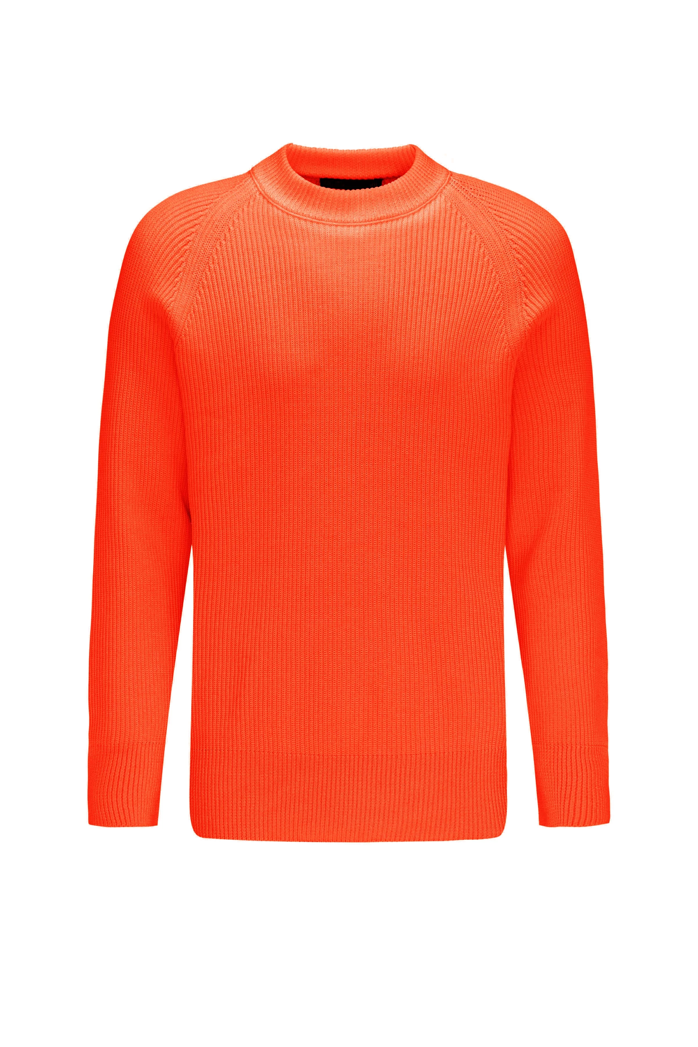 AARON - Raglan Baumwollpullover - Herren - orange - Freisteller Frontansicht