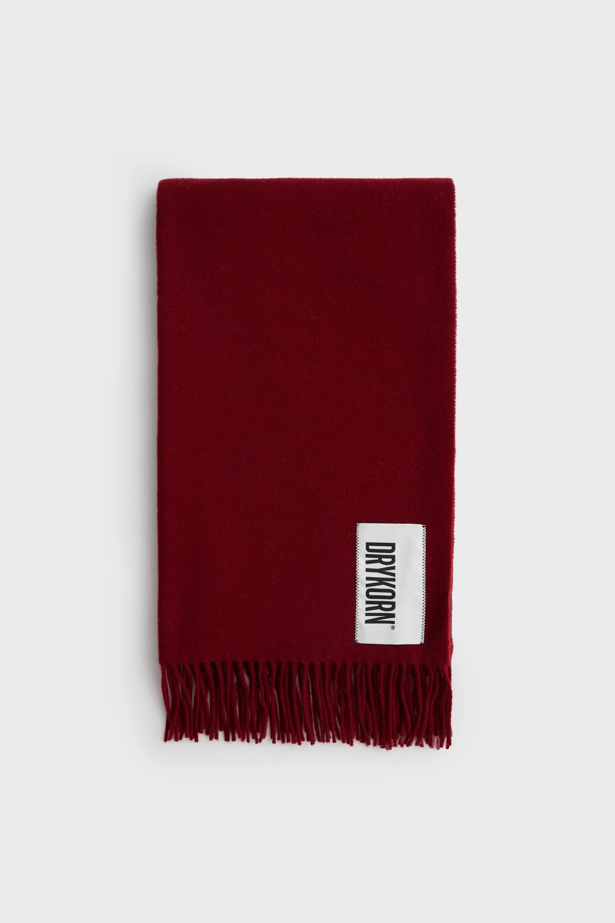 GAZE - Schal in reiner Wolle - Unisex - rot - Freisteller Frontansicht