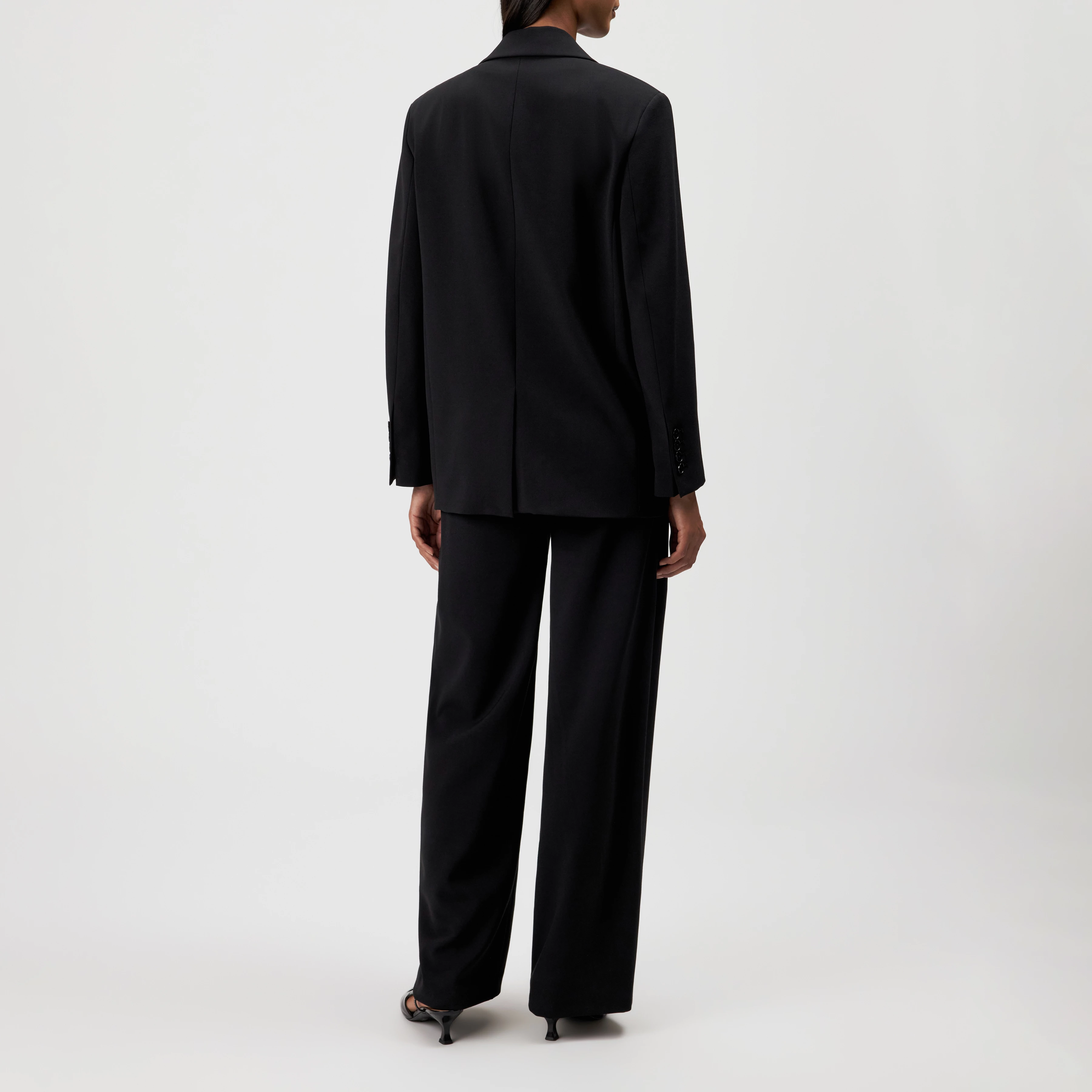 MOWTIE_N - Blazer décontracté en twill à un bouton - women - noir - Rückansicht