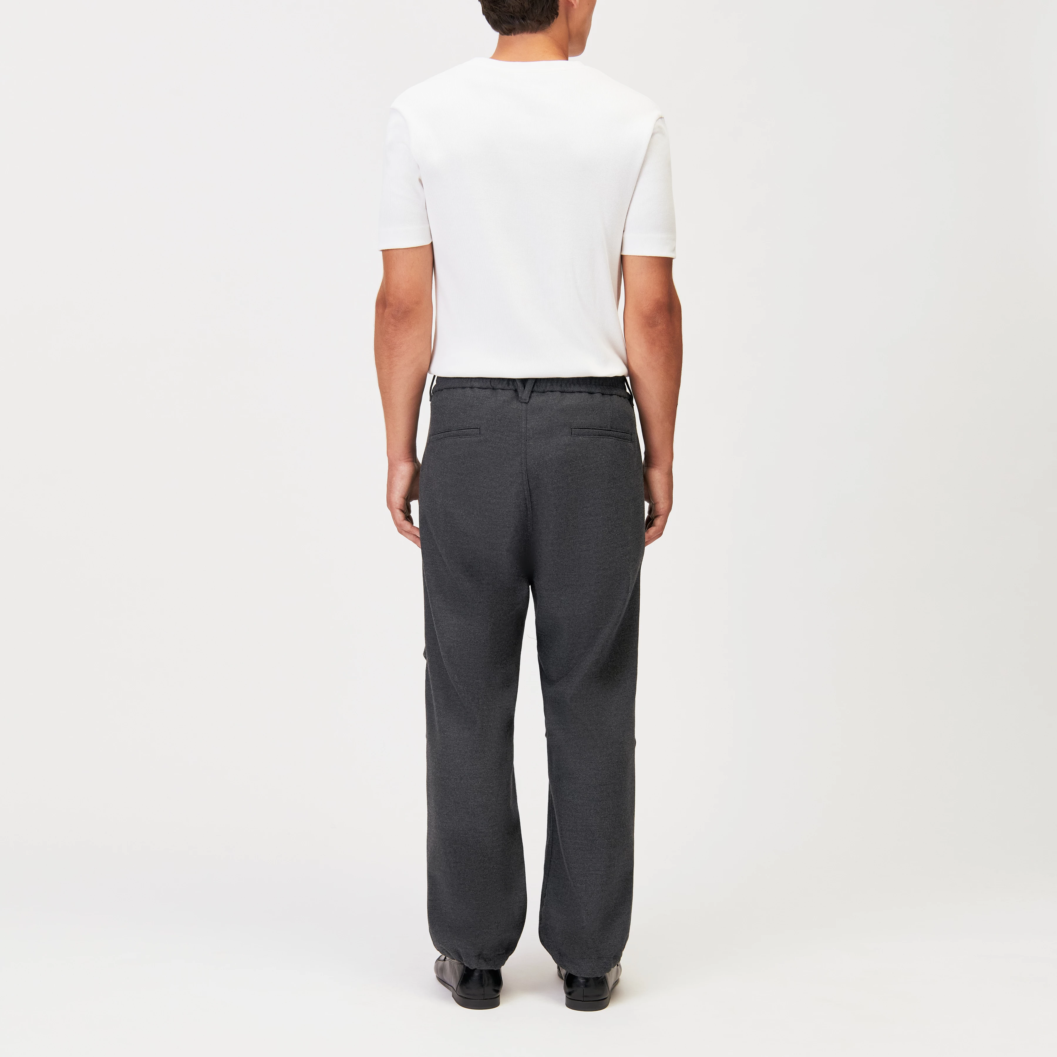 LIROG_C - Utility Pants in Flanell - Herren - grau - Rückansicht