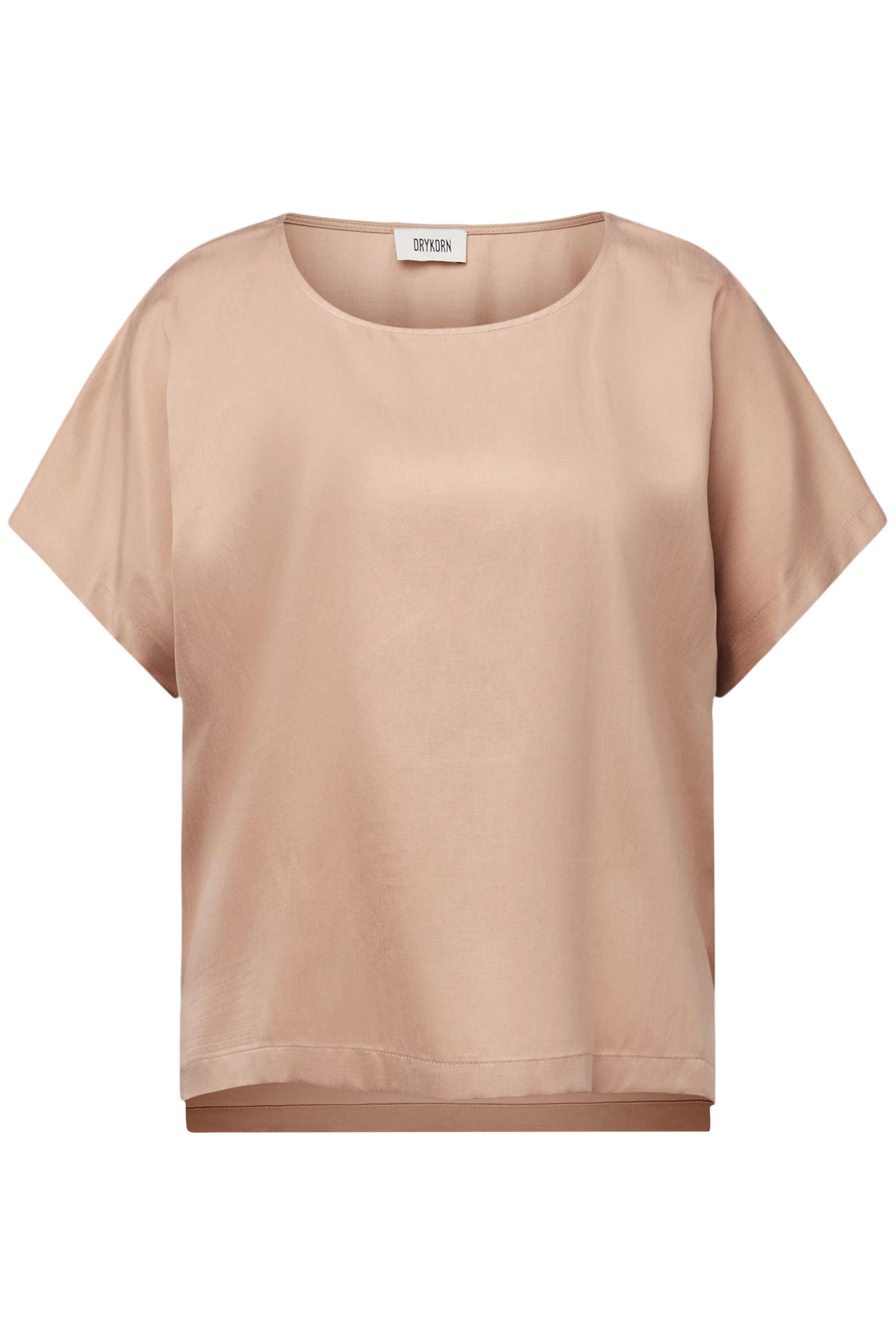 CORAMY - Casual shirt blouse in cupro cotton blend - women - orange - Freisteller Frontansicht